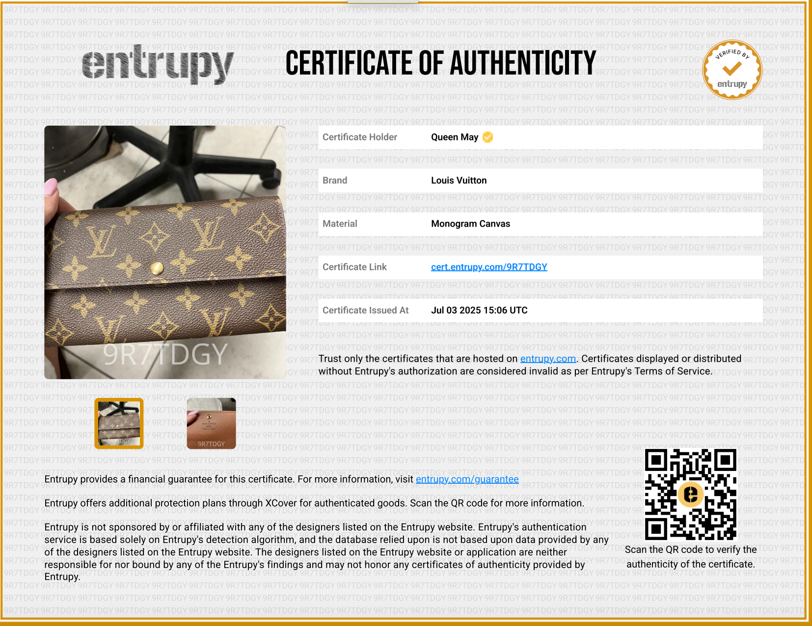 Louis Vuitton Monogram Sarah Wallet - Queen May