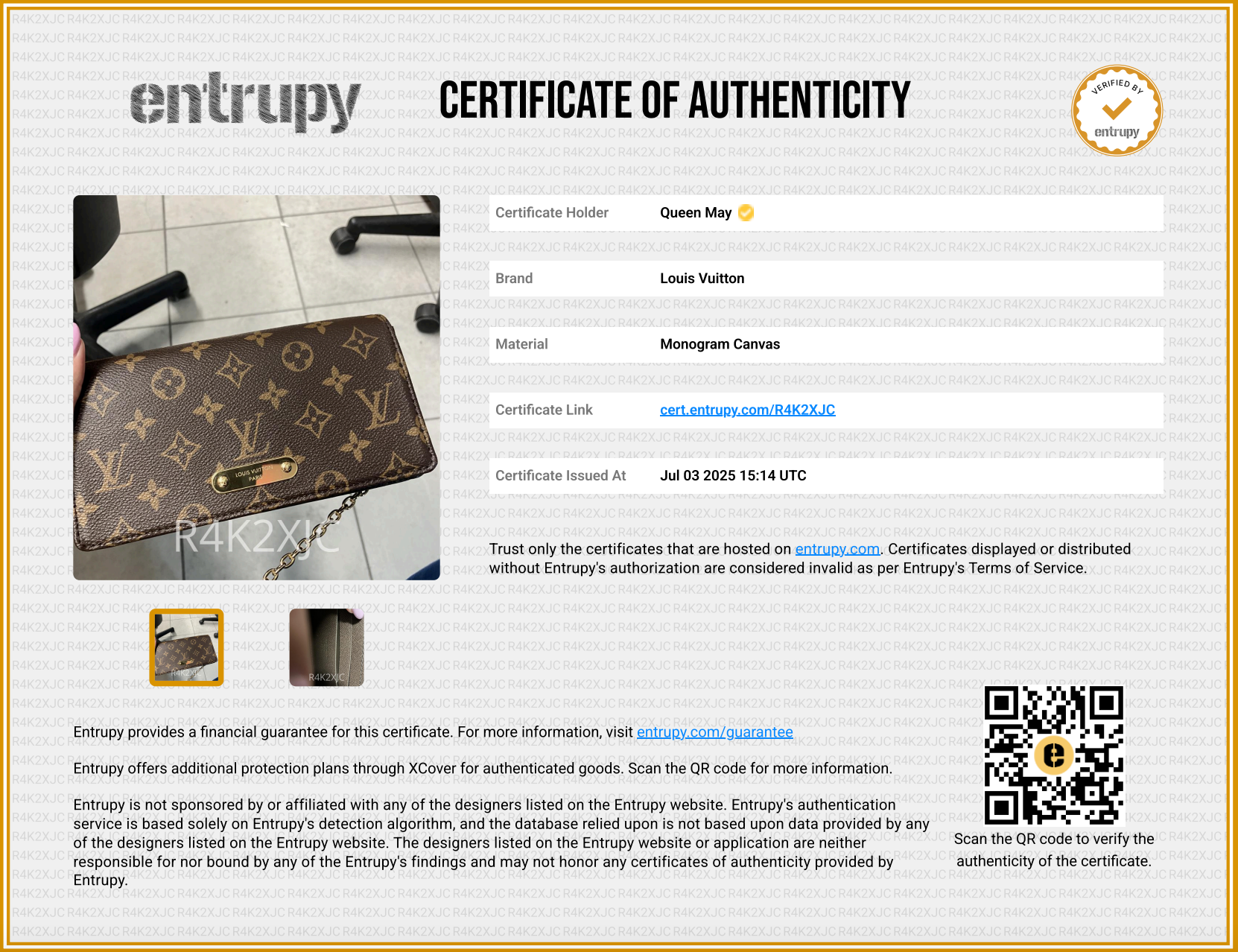 Louis Vuitton Monogram Lily Wallet on Chain - Queen May