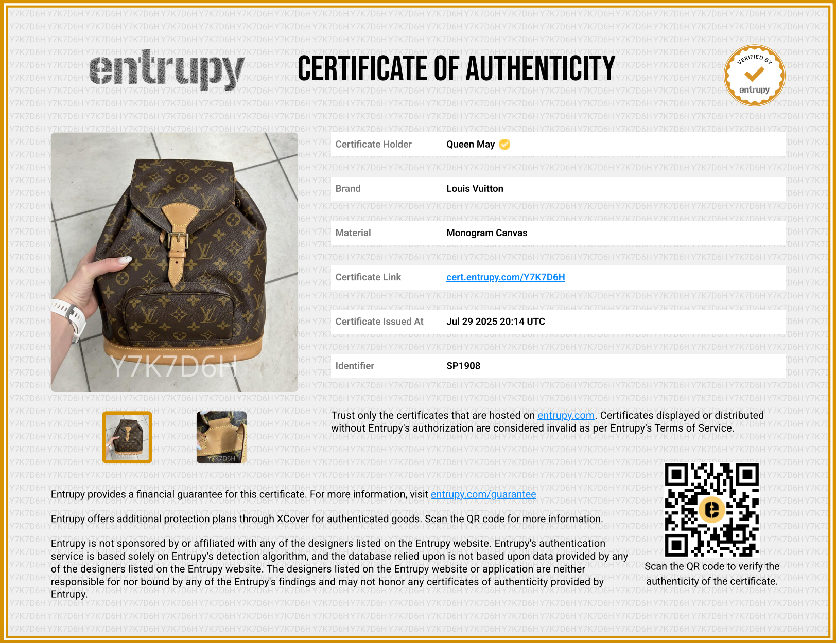 Louis Vuitton Monogram Montsouris MM - Queen May