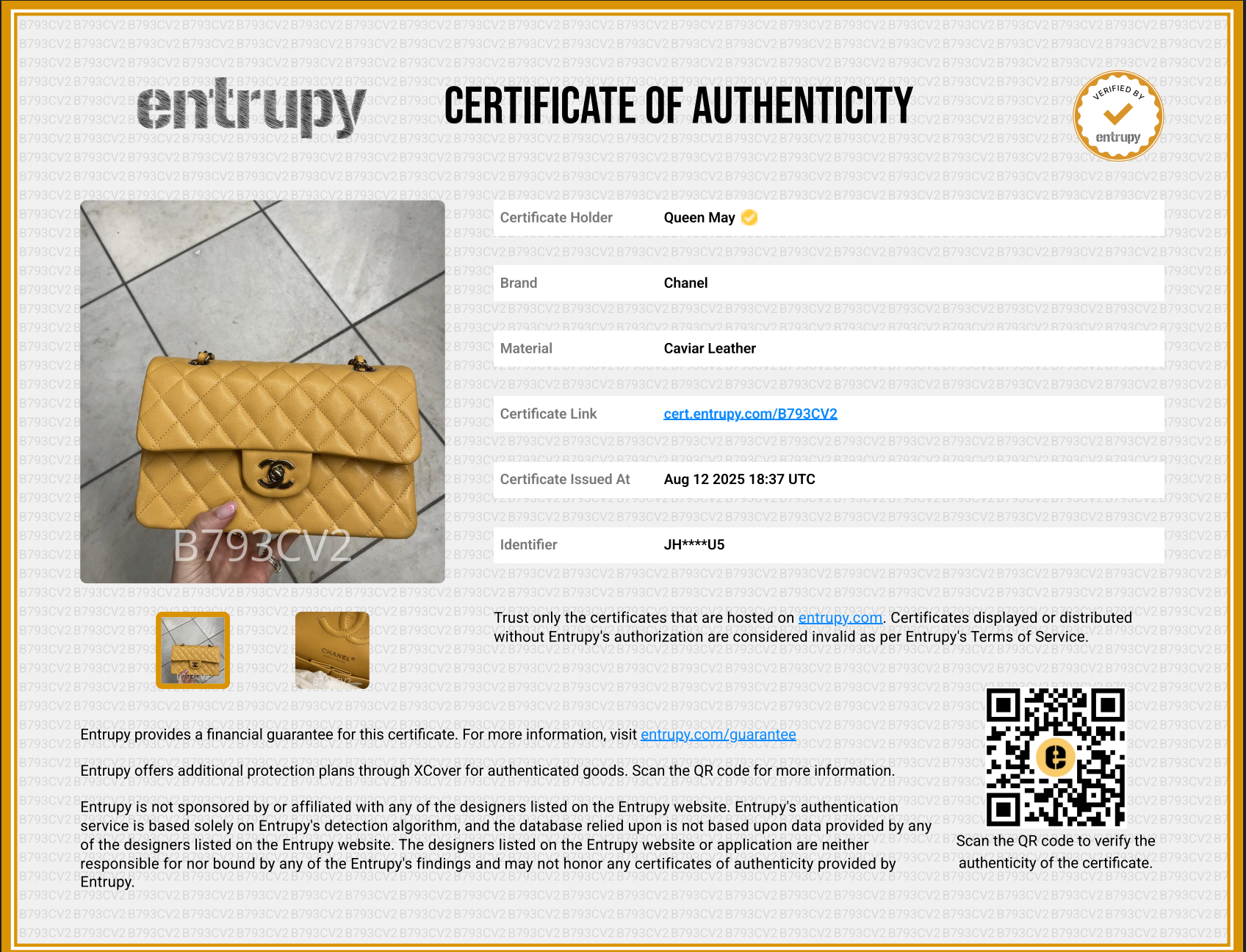 Chanel Double Flap Yellow Caviar - Queen May