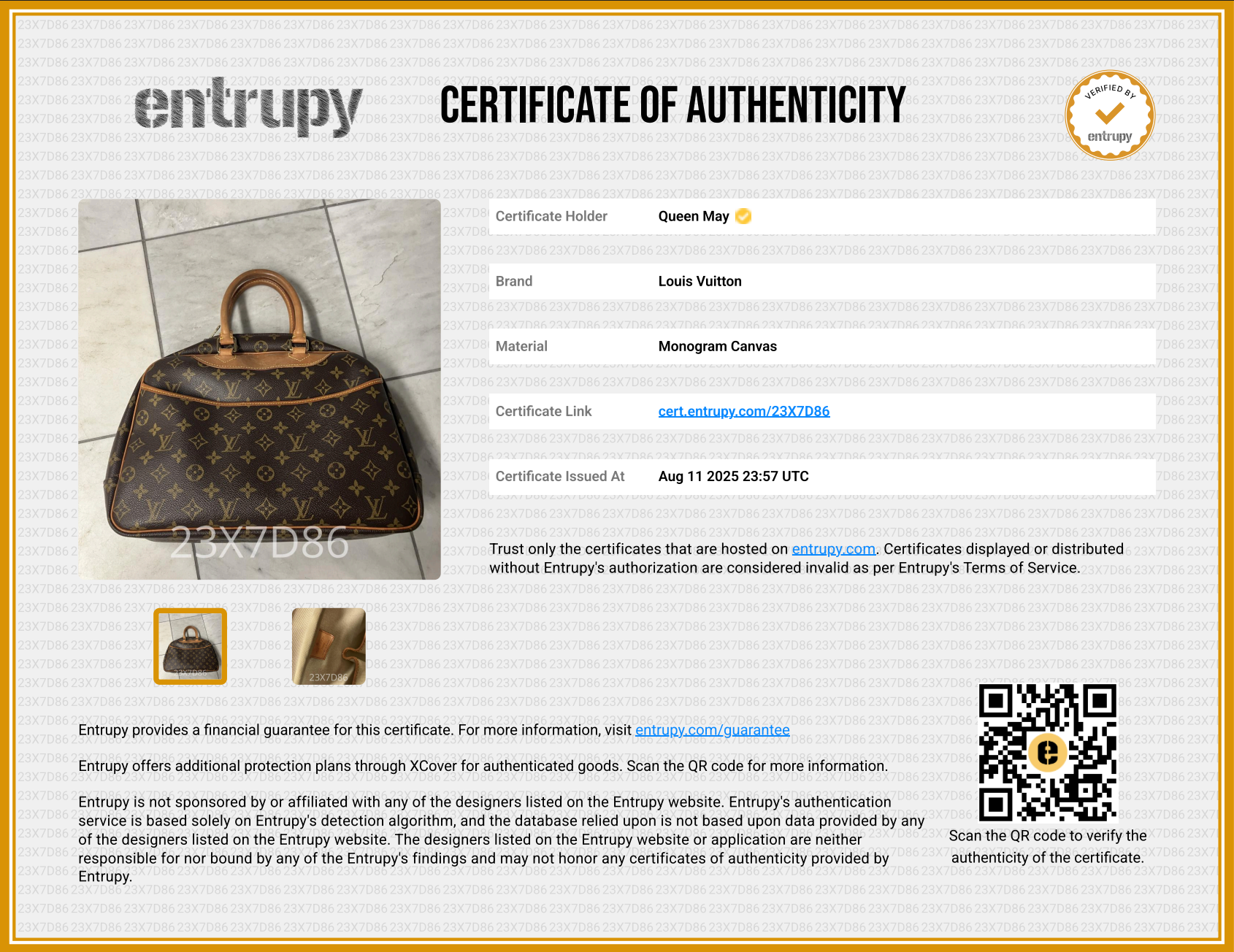 Vintage Louis Vuitton Monogram Deauville - Queen May