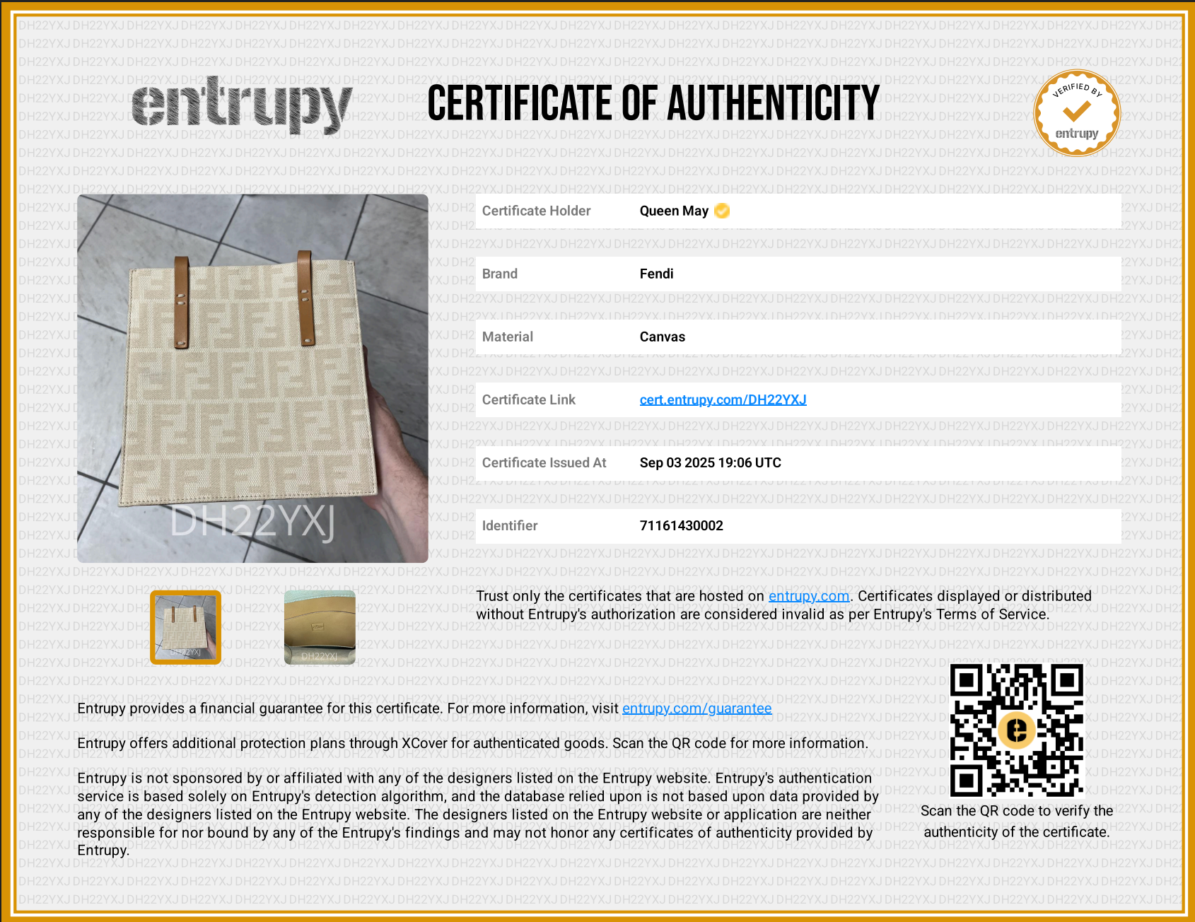 Vintage Fendi Zucca FF Shoulder Bag - Queen May