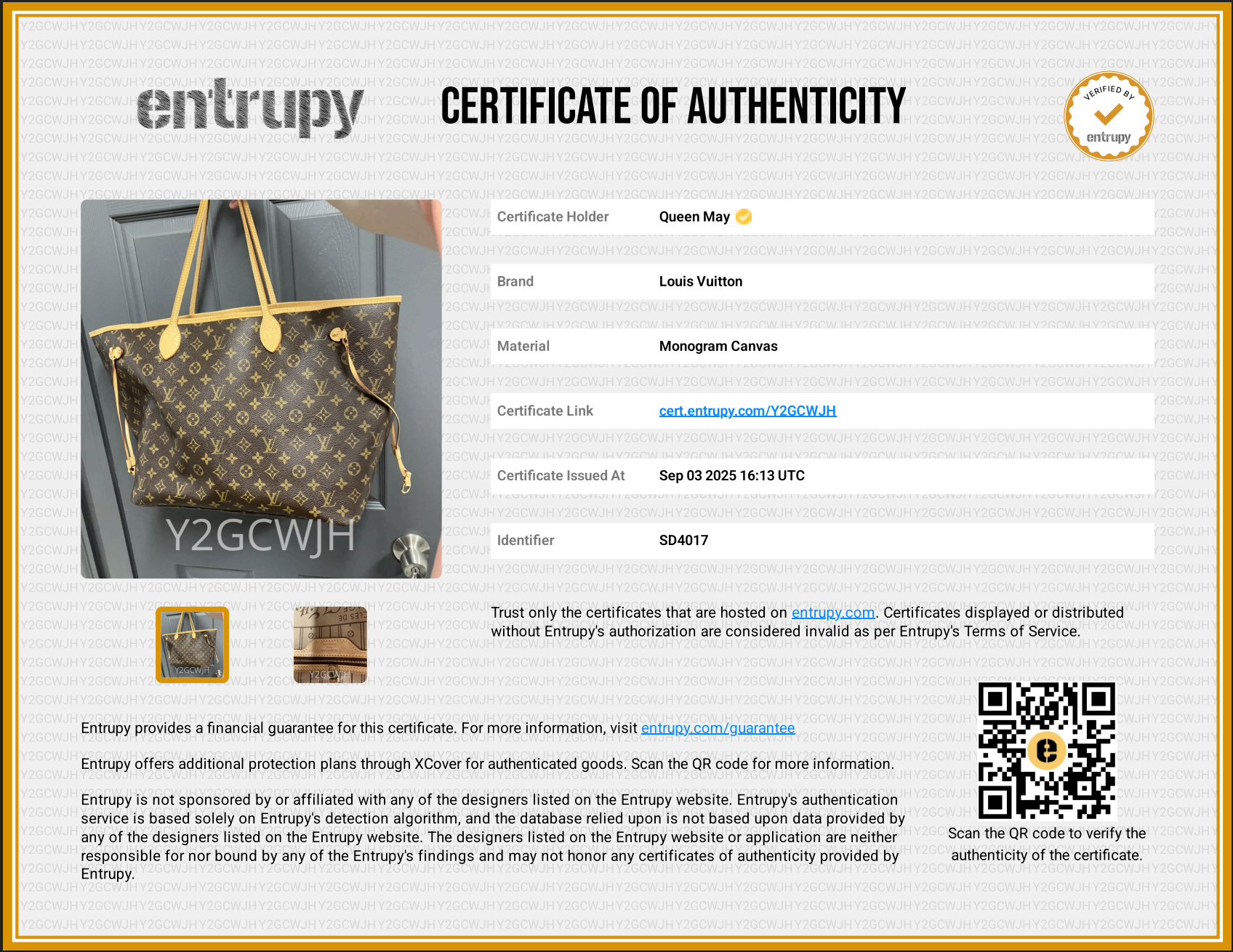 Louis Vuitton Monogram Neverfull GM - Queen May