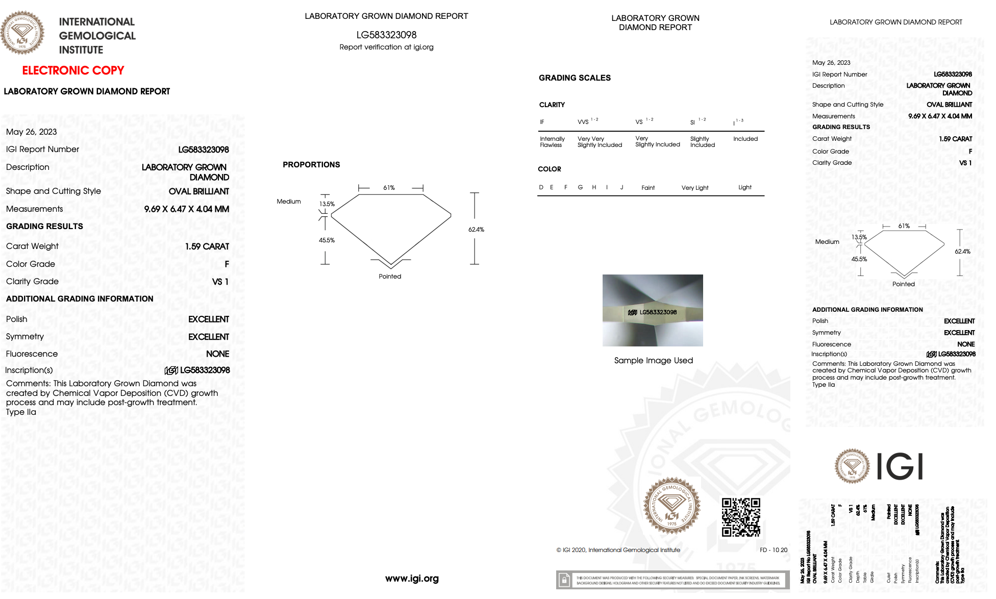 Lab Grown 1.5 Carat Oval Diamond Pear Three Stone Engagement Ring - Queen May