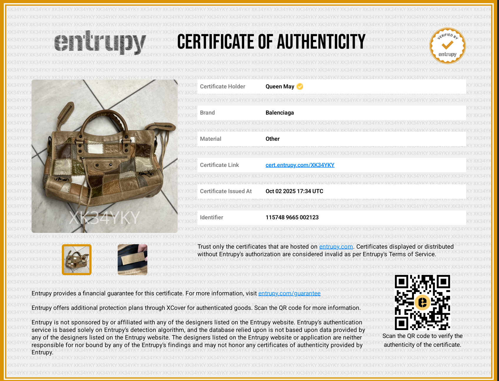 Balenciaga Agneau Patchwork City Bag - Queen May