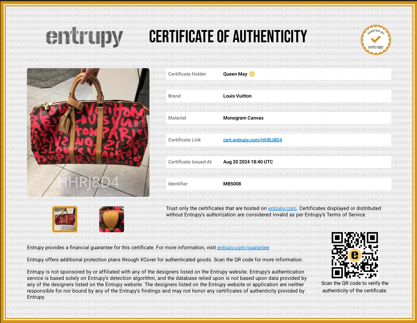 Louis Vuitton Stephen Sprouse Monogram Graffiti Keepall 50 Fuchsia - Queen May