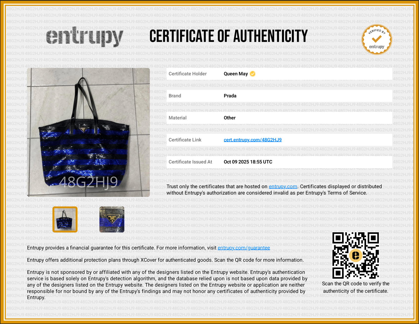 Prada Purple and Black Sequin Tote - Queen May