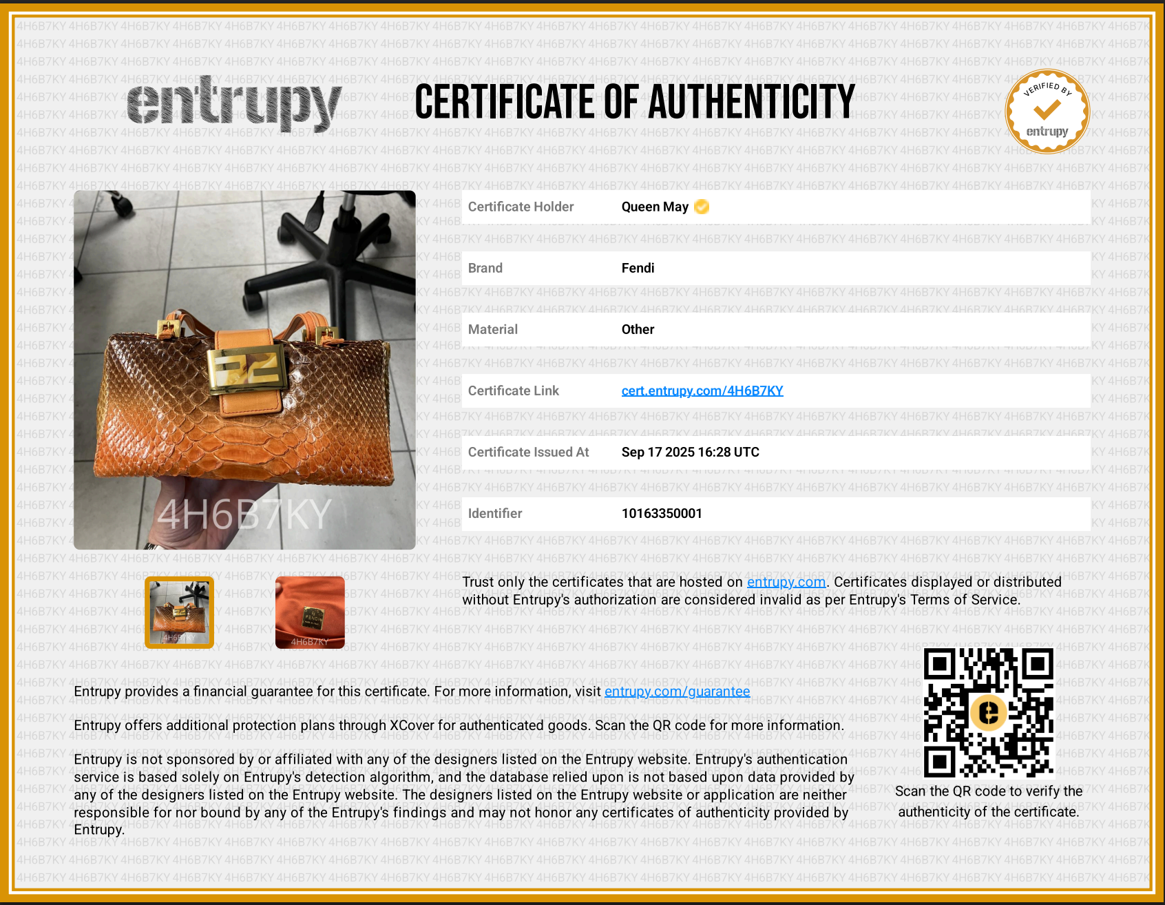 Rare Vintage Fendi Python Bento Box - Queen May