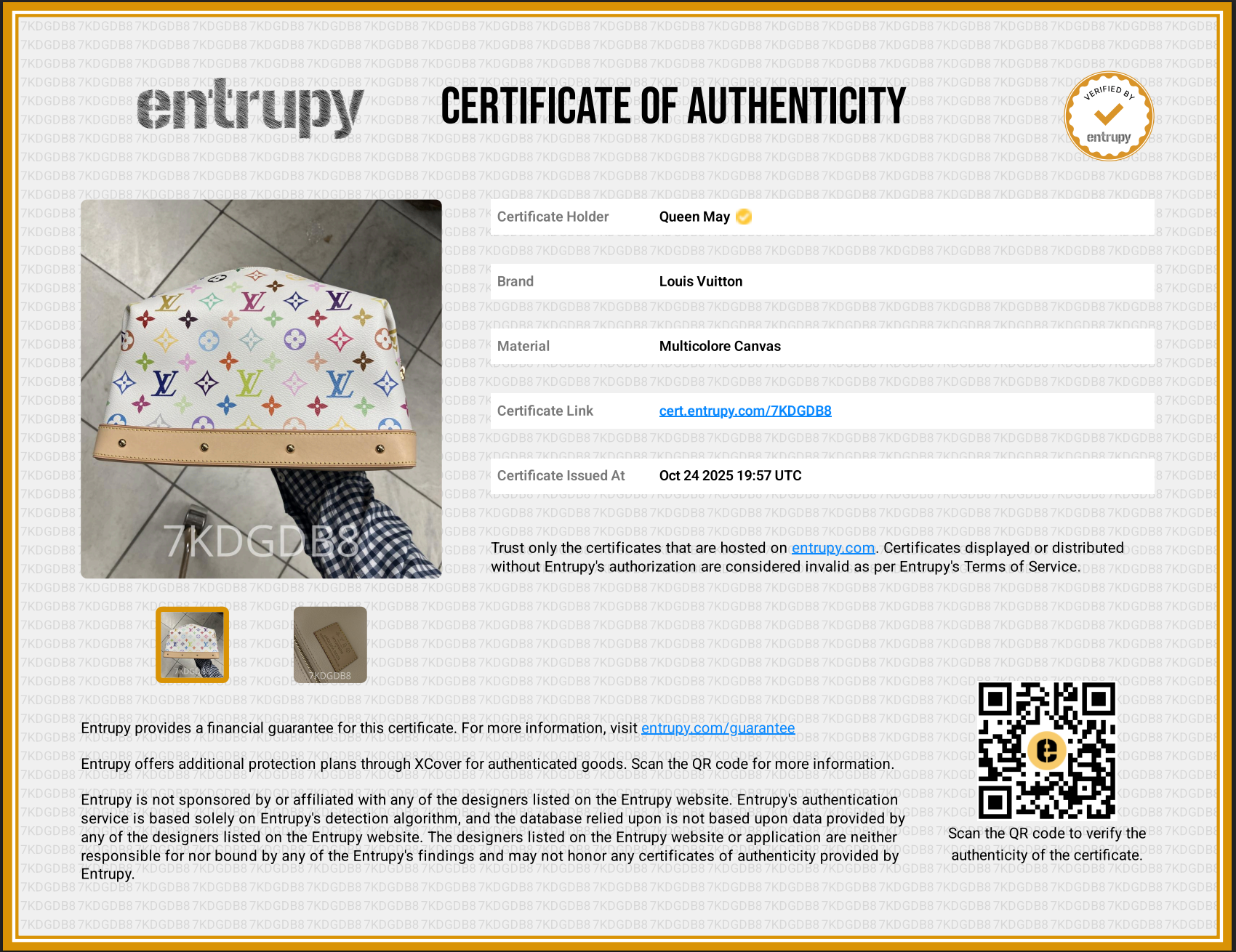 Louis Vuitton x Takashi Murakami Cosmetic Pouch GM - Queen May