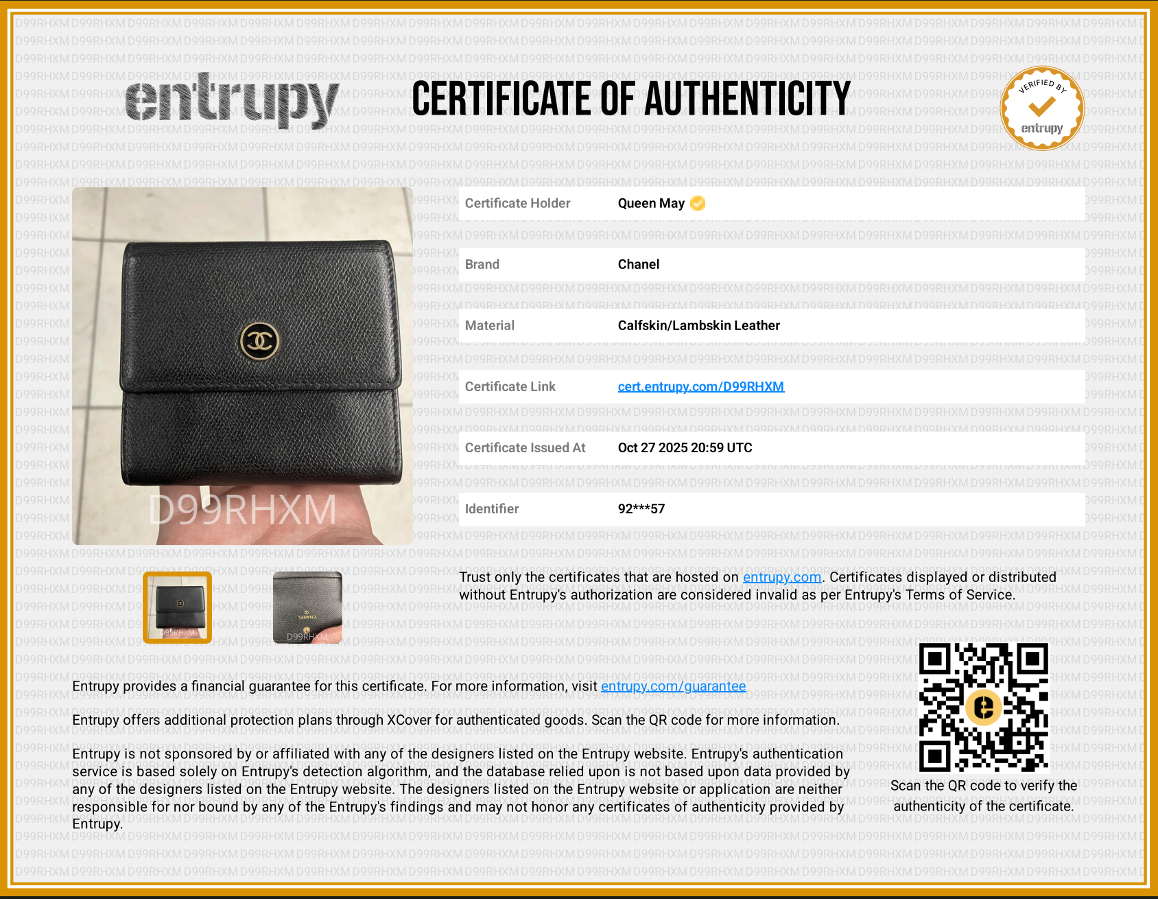 Vintage Chanel Wallet Black