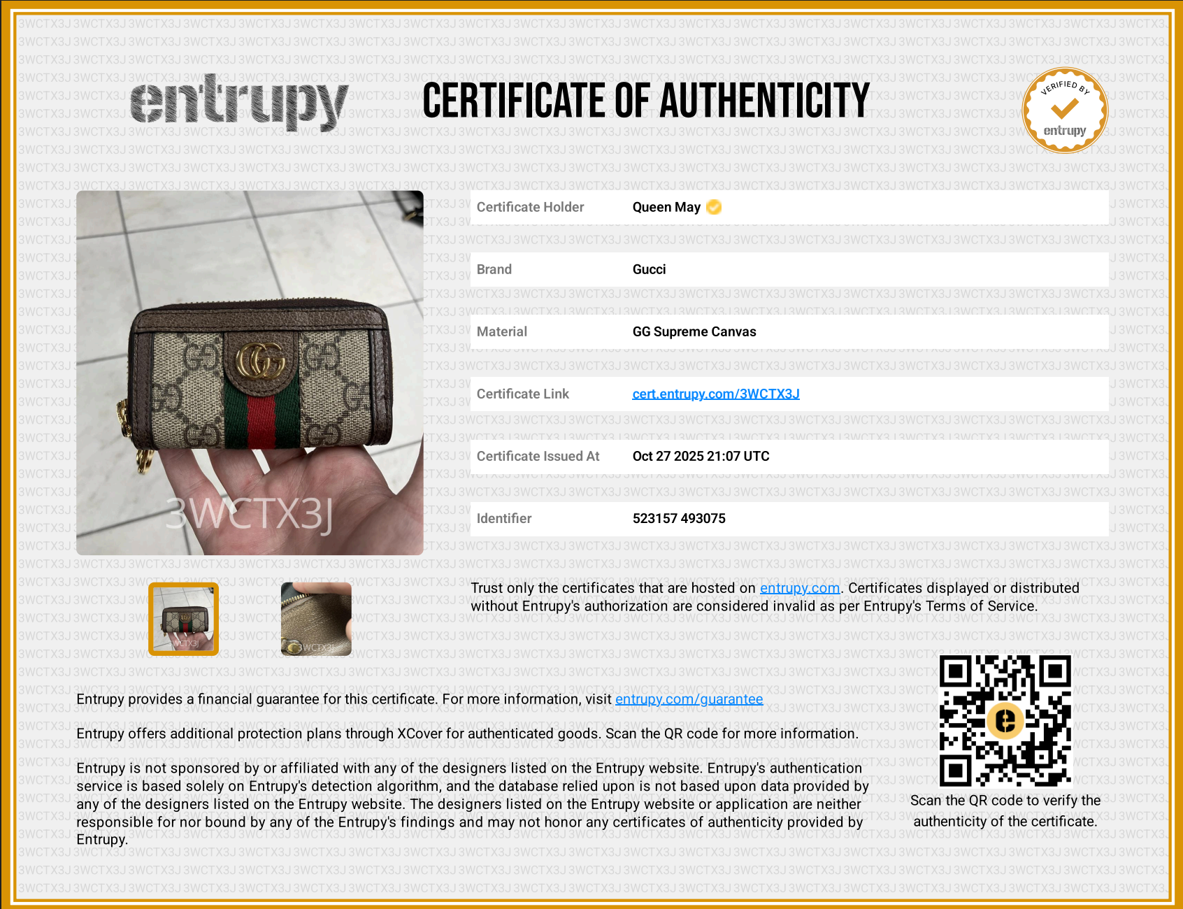 Gucci Ophidia Key Pouch