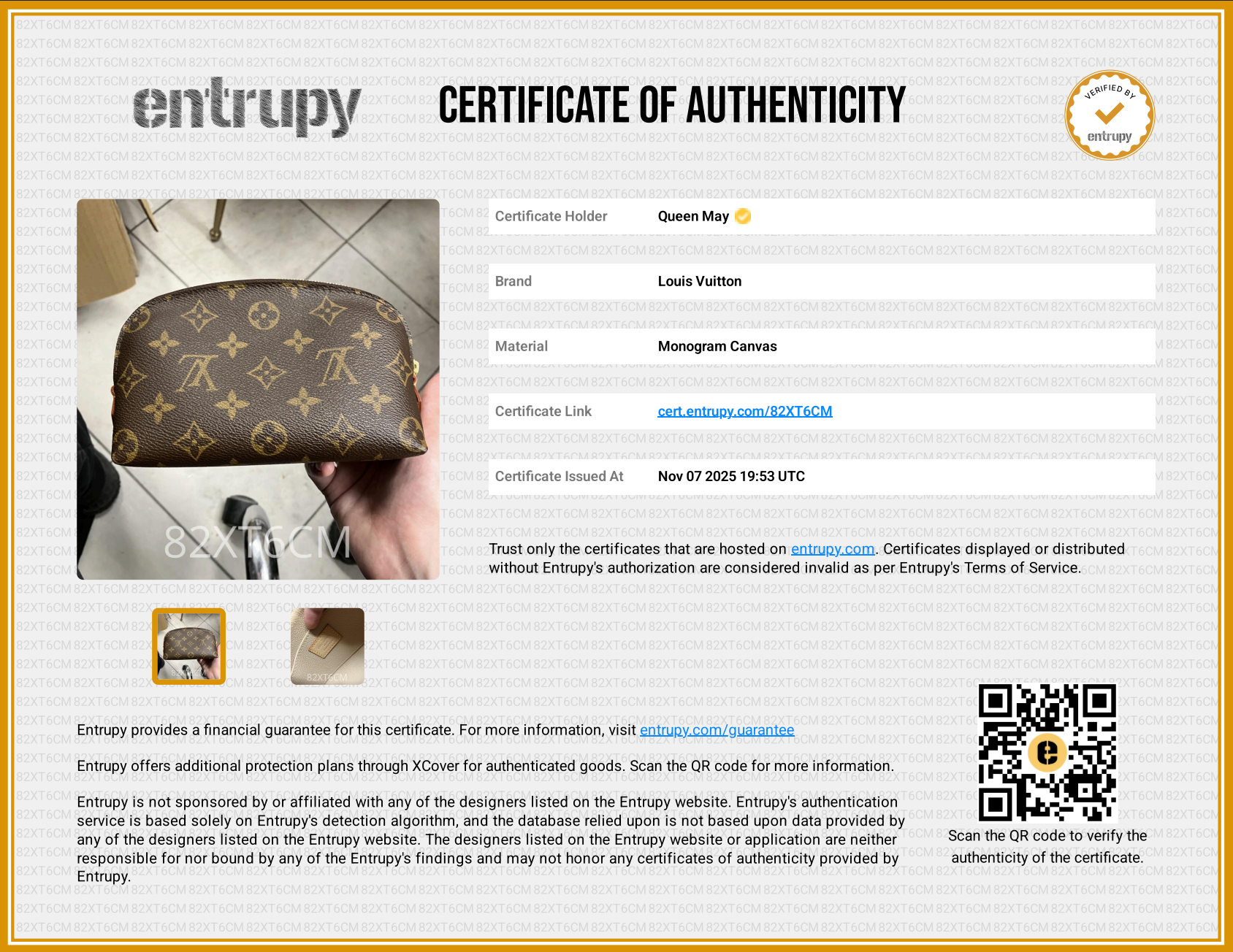 Louis Vuitton Monogram Cosmetic Pouch GM - Queen May