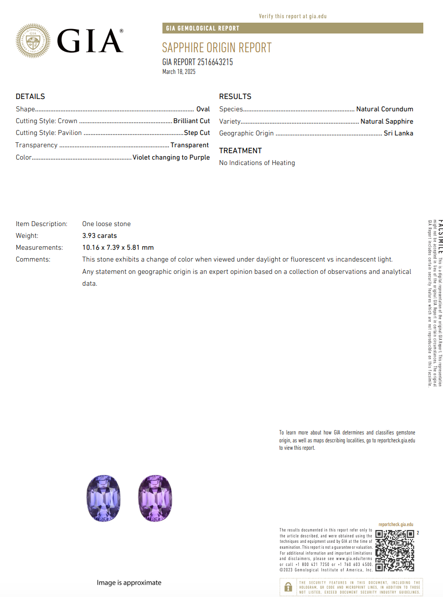 Platinum No Heat Color Change Oval Sapphire Diamond Halo Ring - Queen May