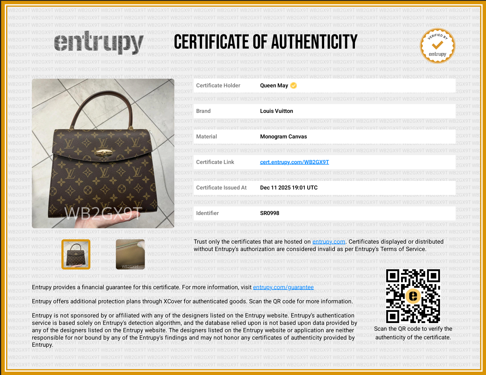 Louis Vuitton Monogram Malesherbes - Queen May