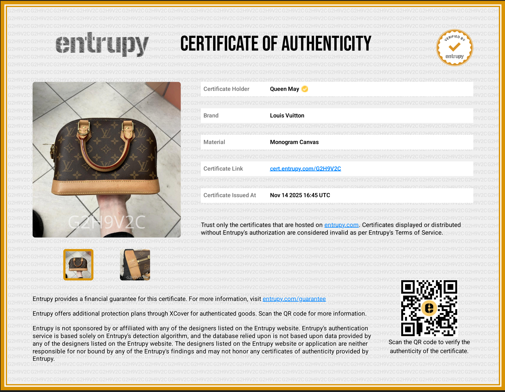 Louis Vuitton Monogram Alma BB - Queen May