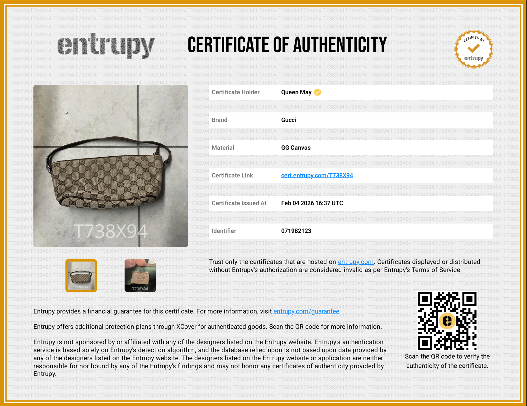 Gucci Canvas Boat Pochette