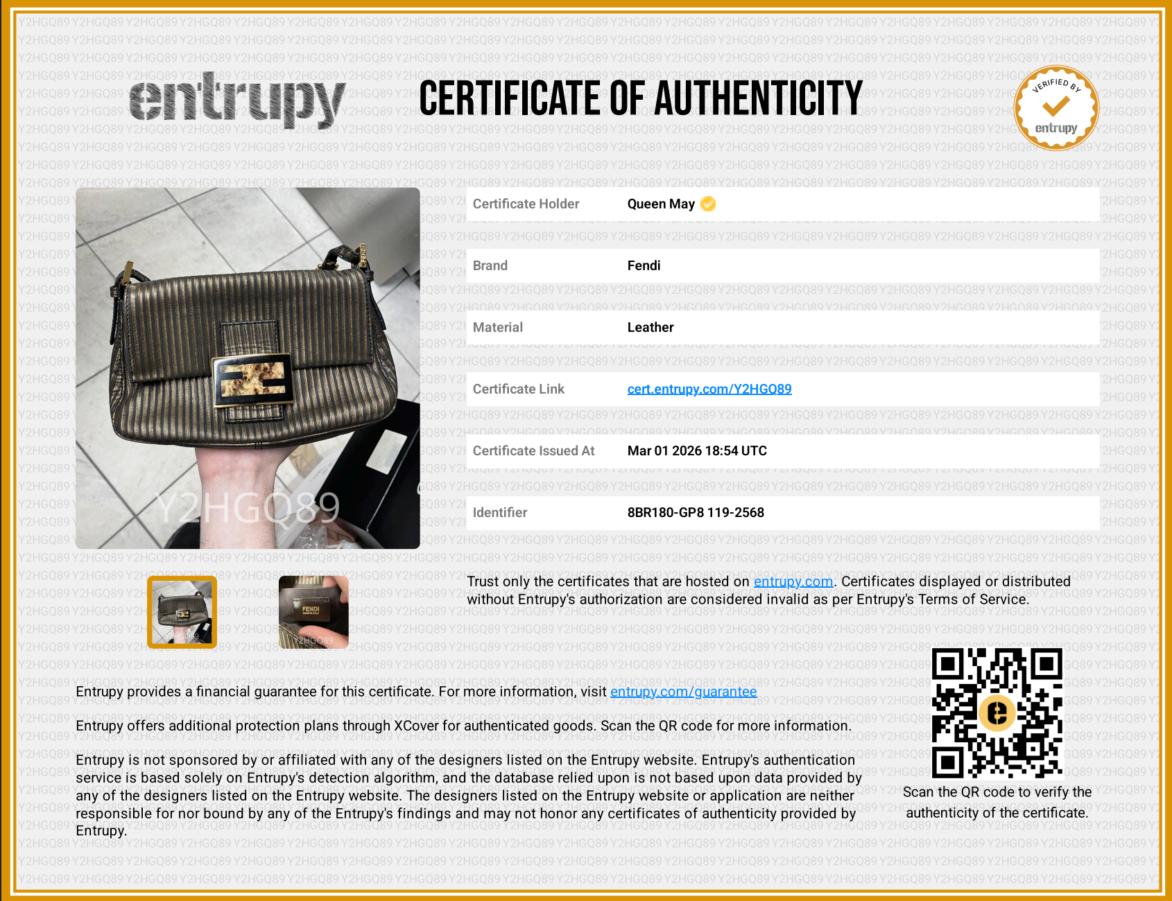 Fendi Bi-Color Striped Leather Mini Mama Baguette Bag - Queen May