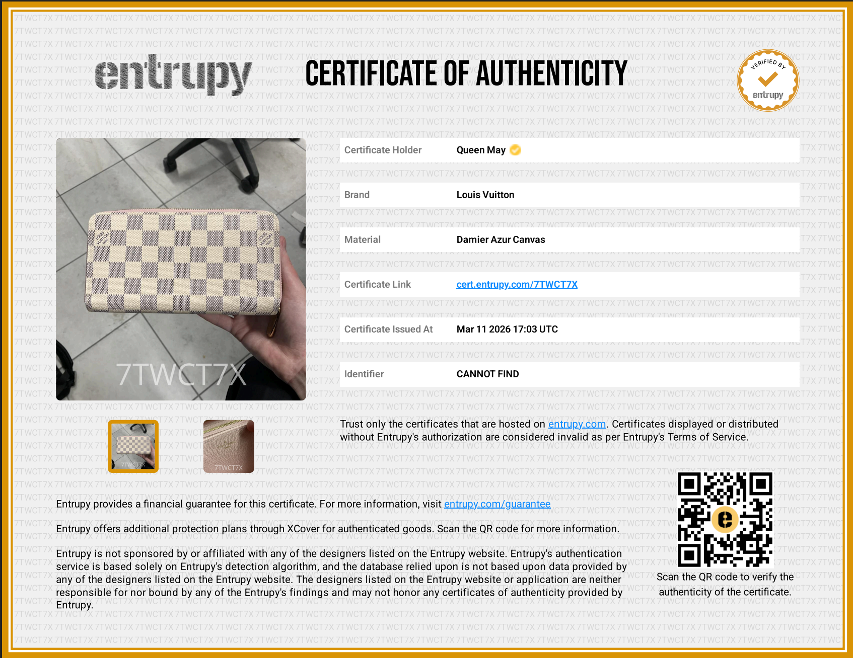 Louis Vuitton Damier Azur Zippy Wallet - Queen May