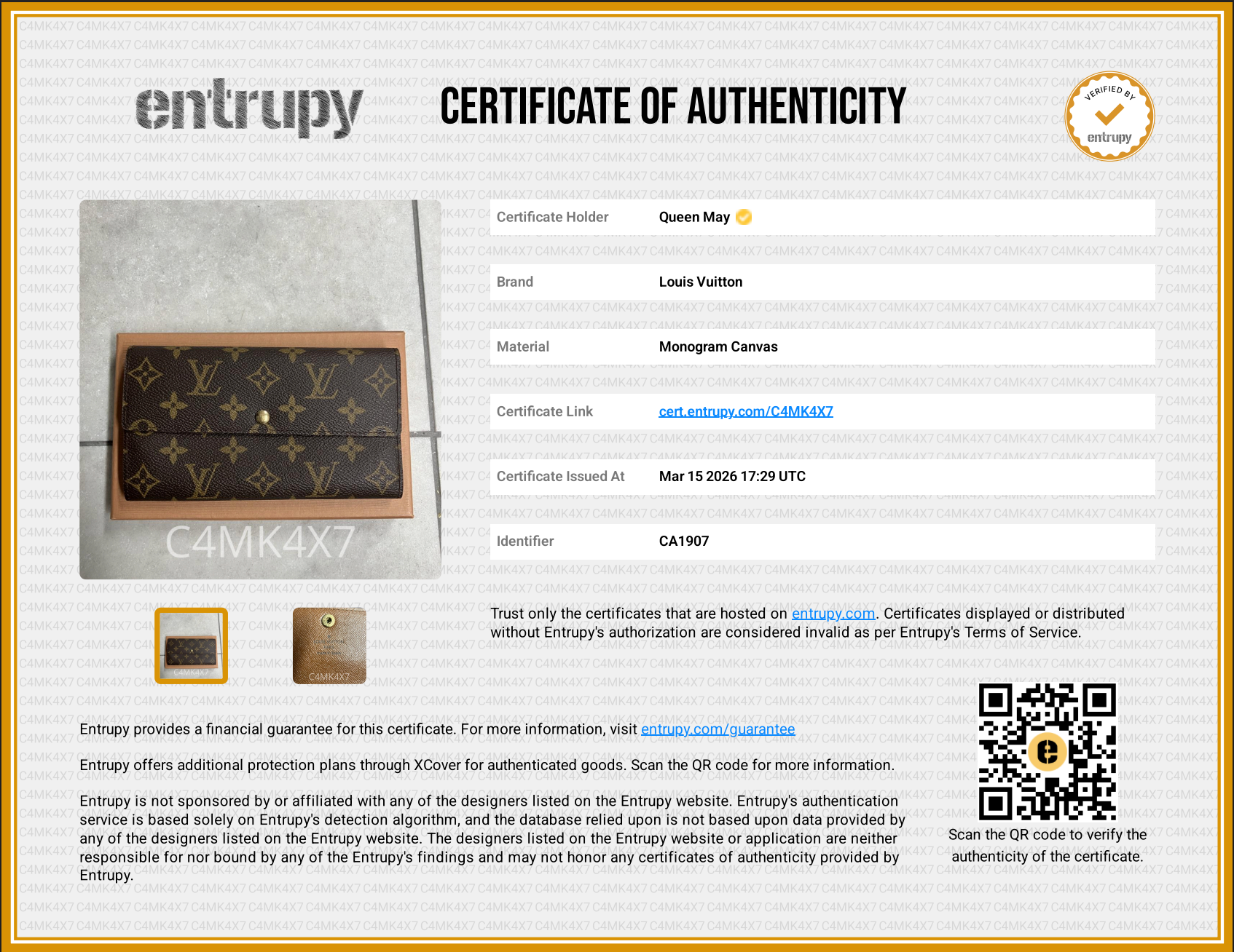Louis Vuitton Monogram Sarah Wallet - Queen May
