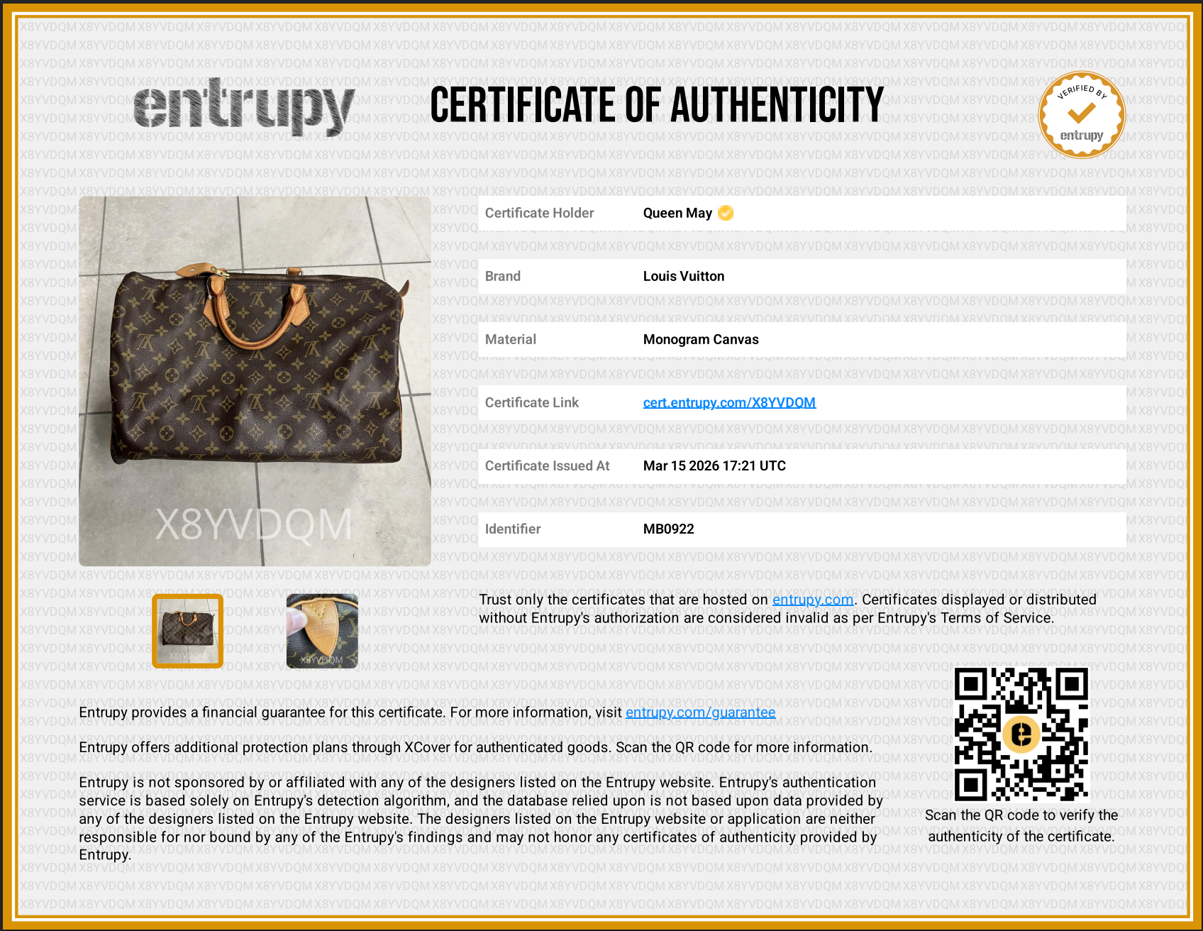 Louis Vuitton Monogram Speedy 40 - Queen May