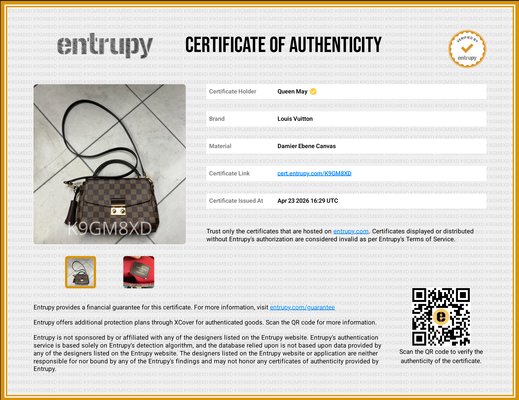 Louis Vuitton Croisette Damier Ebene - Queen May
