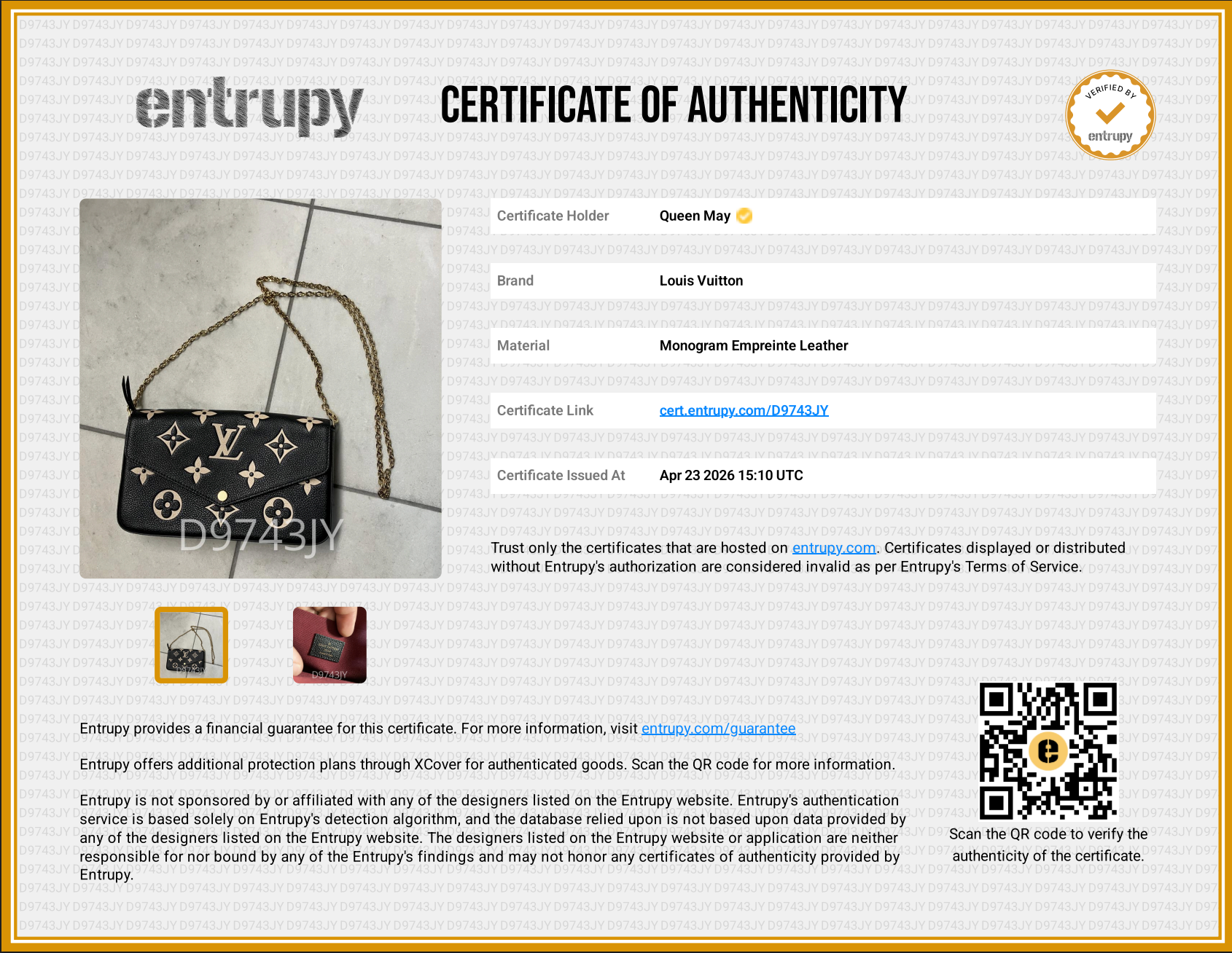 Louis Vuitton Felicie Pochette Black - Queen May