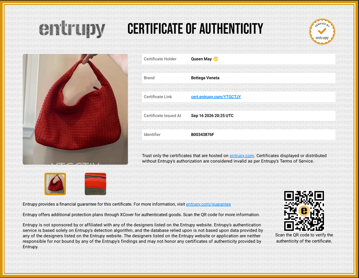 Bottega Veneta Red Intrecciato Hobo Bag - Queen May