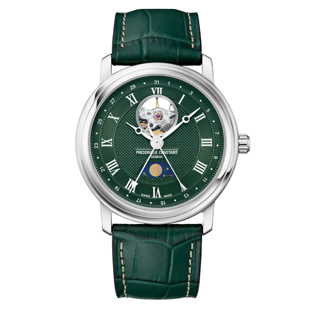 Frederique Constant Classics Heart Beat Moonphase Date Green - Queen May