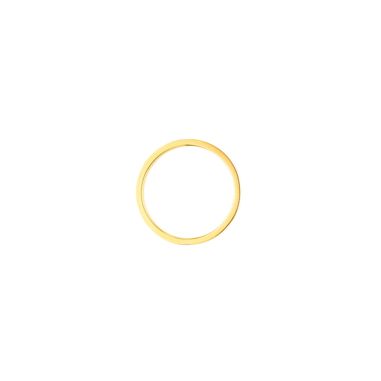 14K Yellow Gold Enamel Stackable Band - Queen May