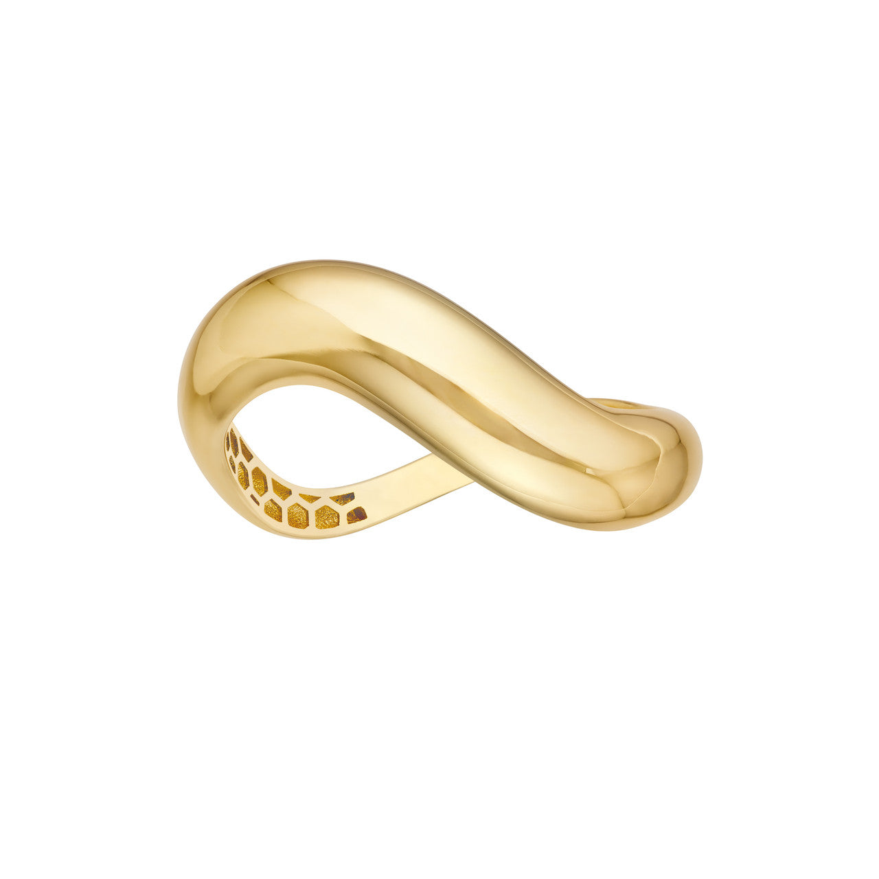 14K Yellow Gold Swirl Band - Queen May