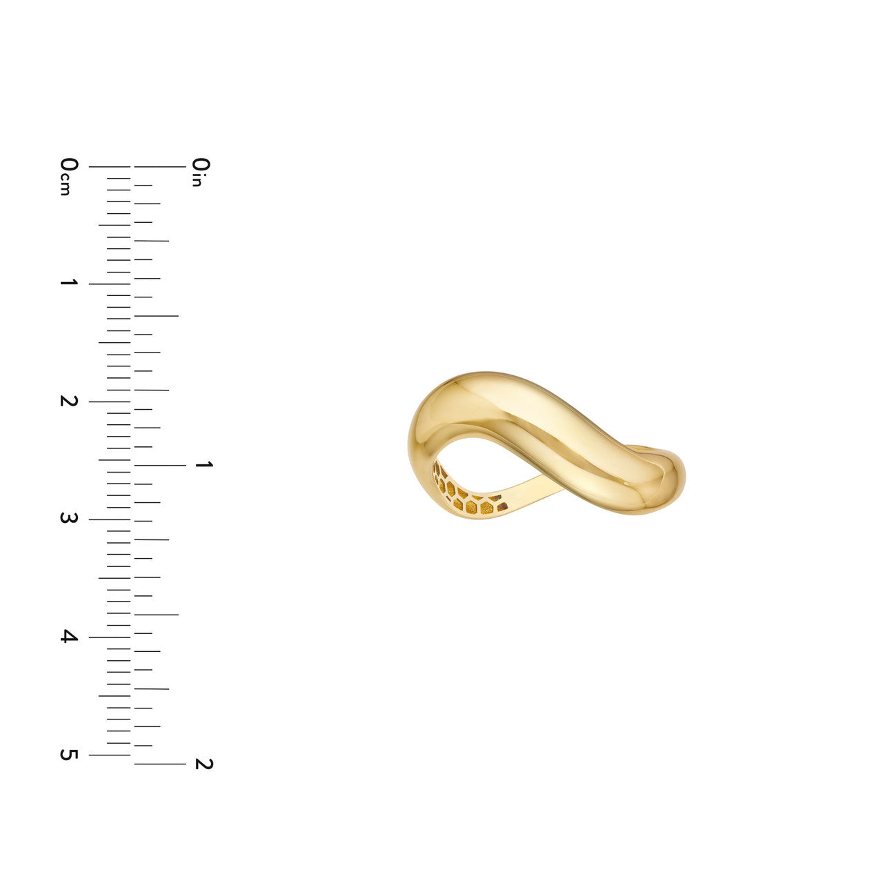 14K Yellow Gold Swirl Band - Queen May
