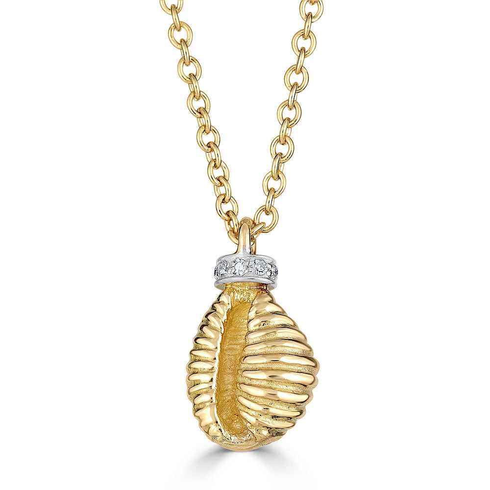 Renna Thread and Shell Necklace Yellow - Queen May