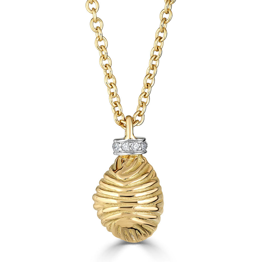 Renna Thread and Shell Necklace Yellow - Queen May