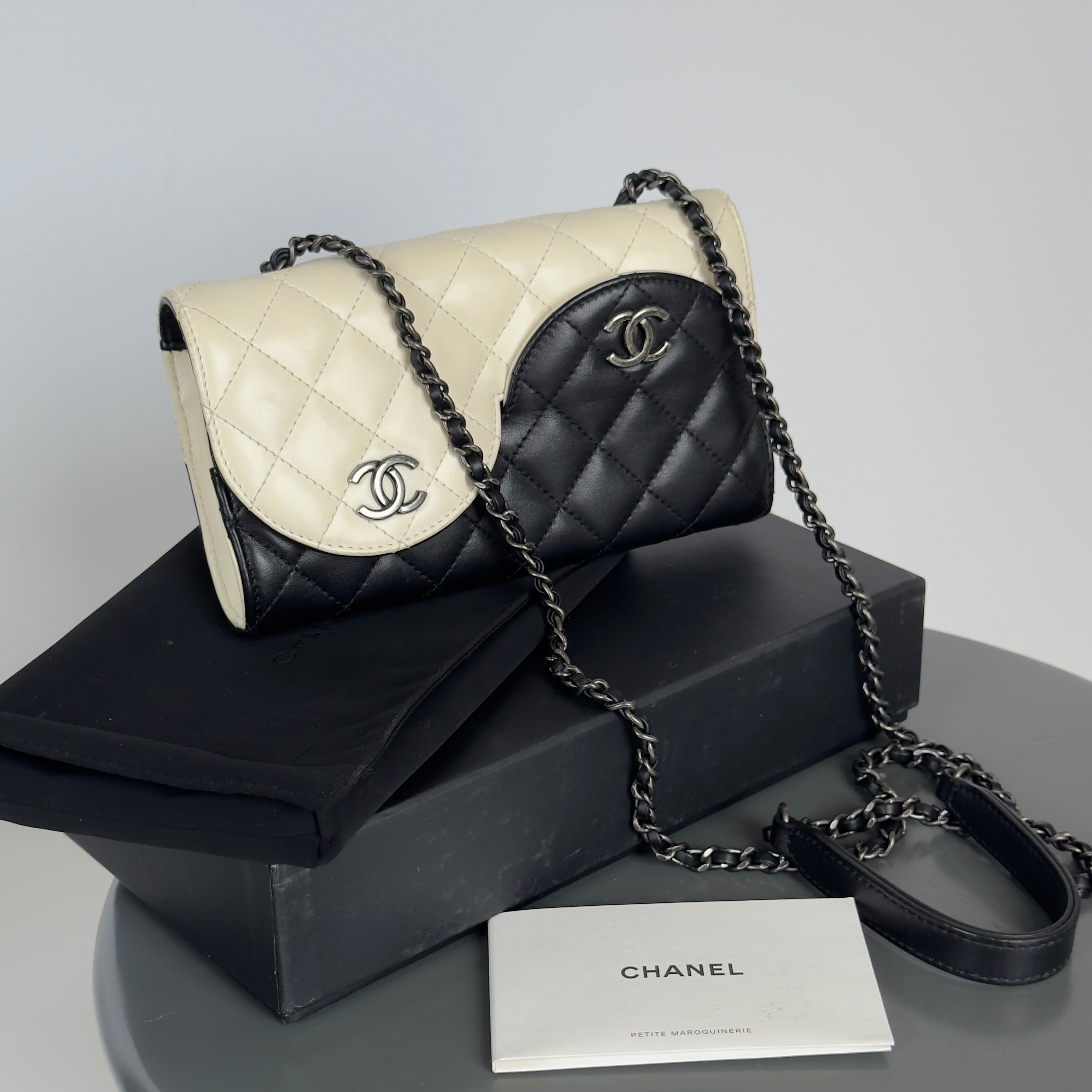 Rare Chanel Yin Yang Mini Flap Bag Circa 2016 WOC Wallet On Chain - Queen May