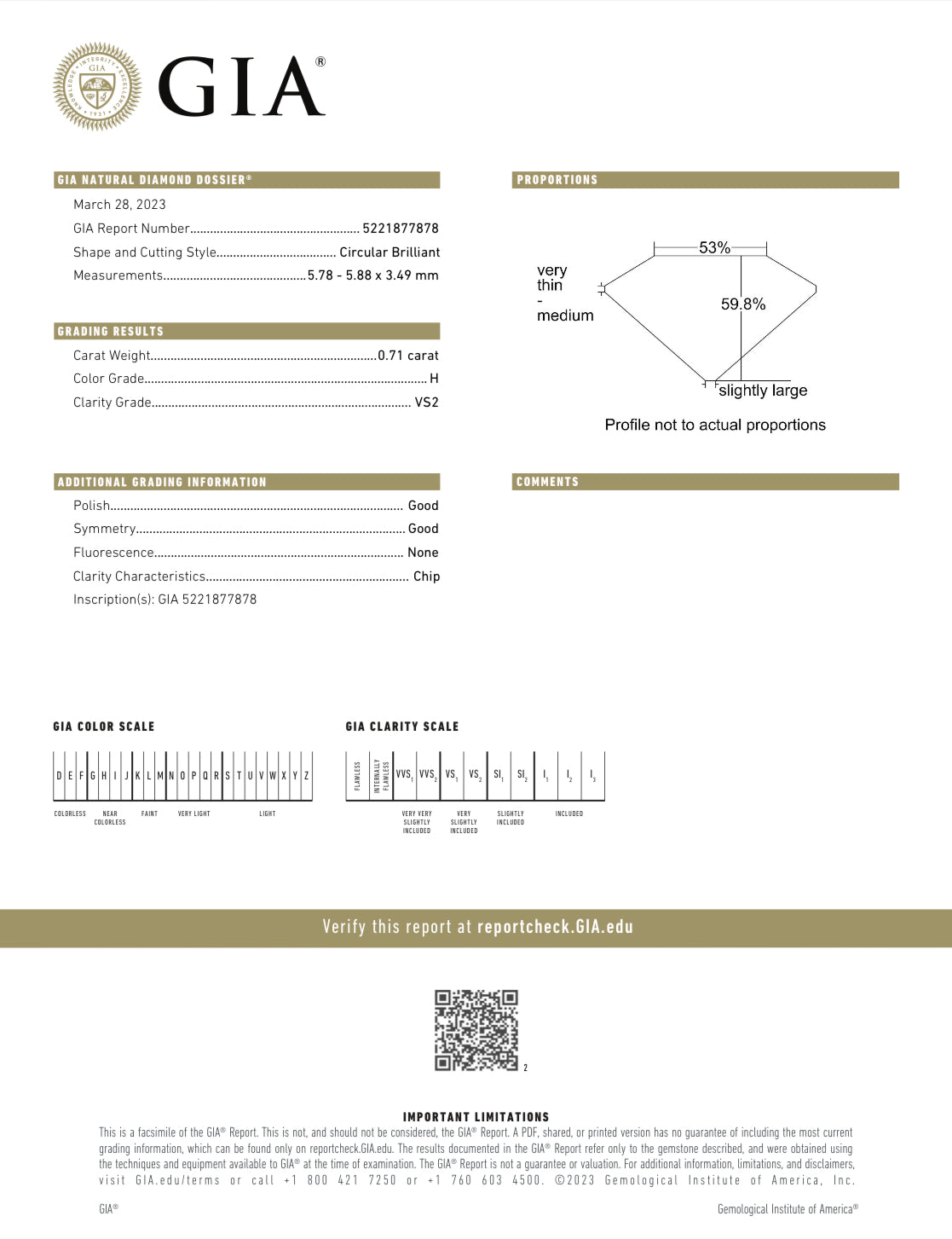 0.71 Carat Round Brilliant Diamond Fan Ballerina Engagement Ring in 14K White Gold GIA Certified - Queen May
