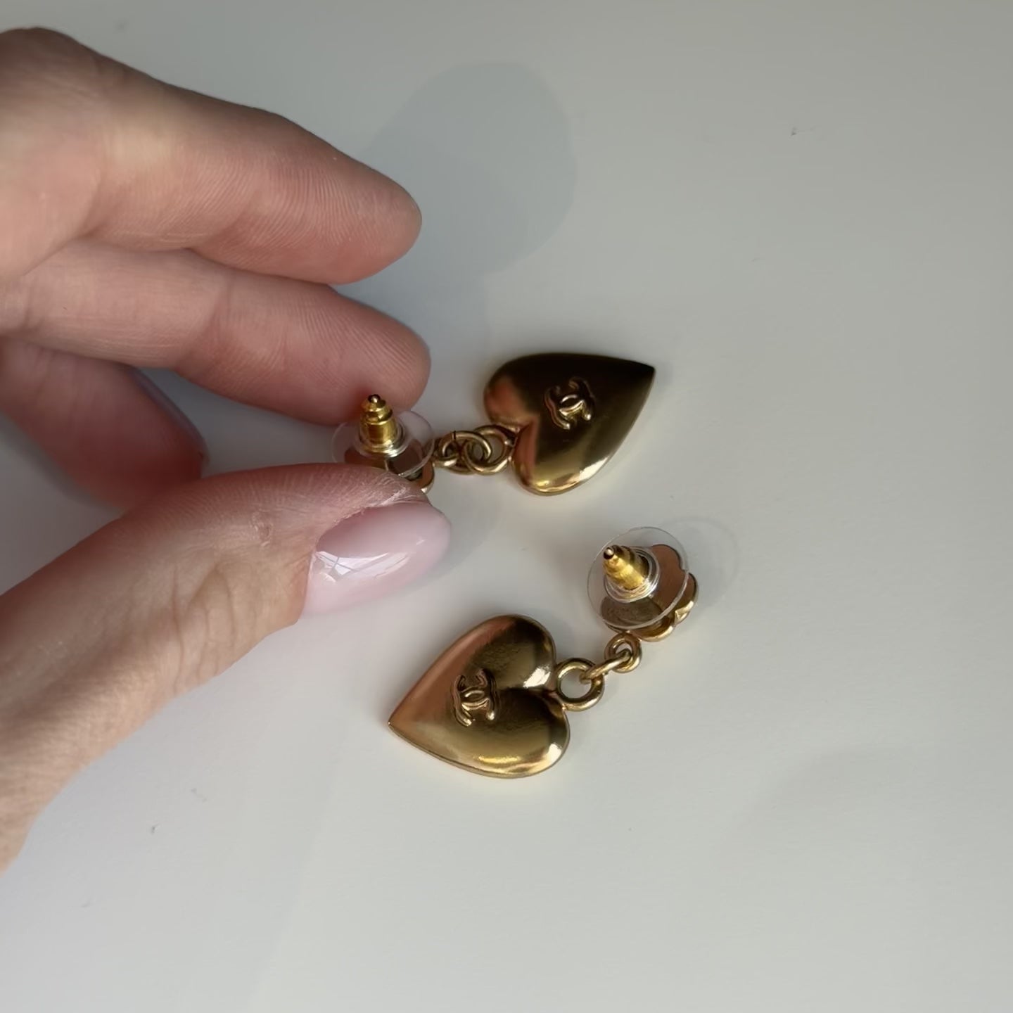 Chanel Camellia Heart Earrings 2002 - Queen May