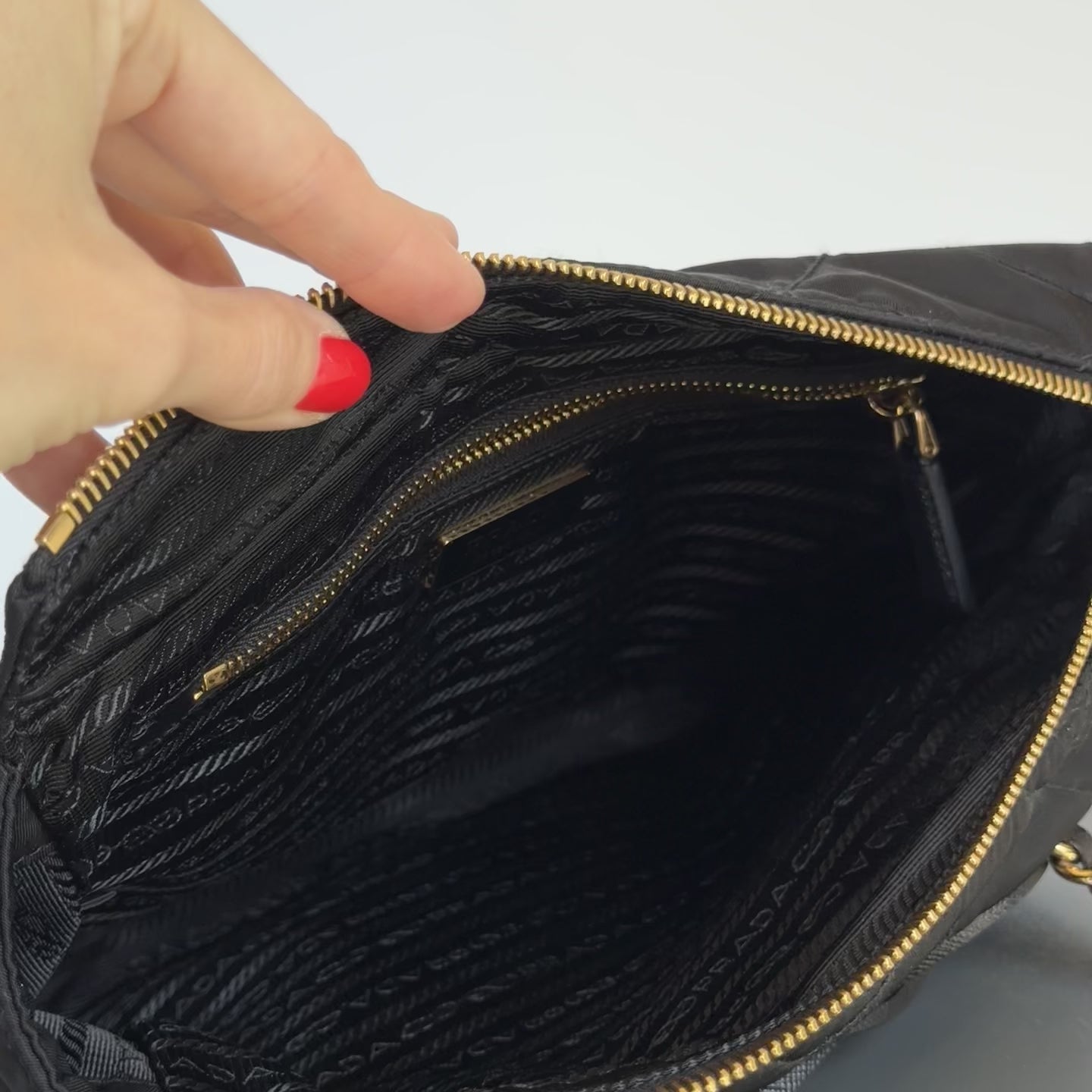 Prada ReEdition 1995 Chain Re-Nylon Tote Bag - Queen May