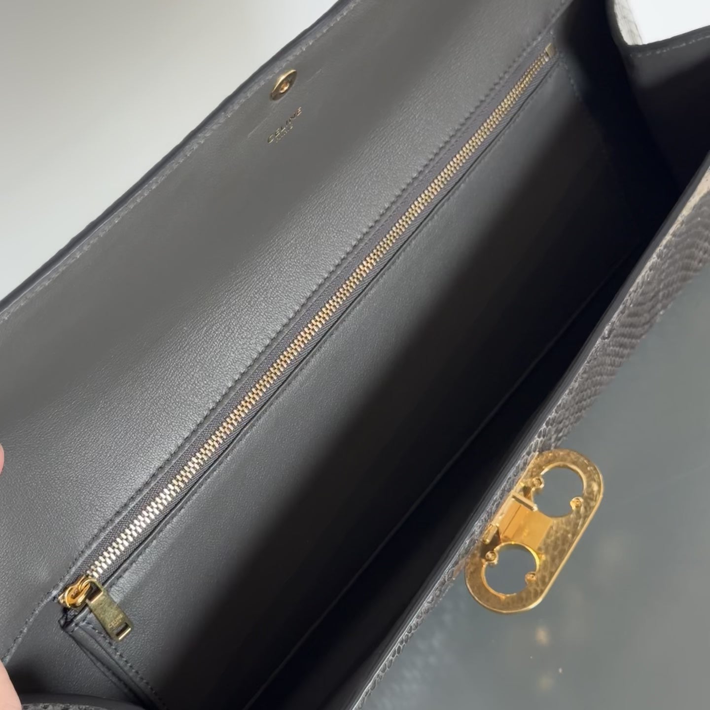 Celine Maillon Python Clutch - Queen May