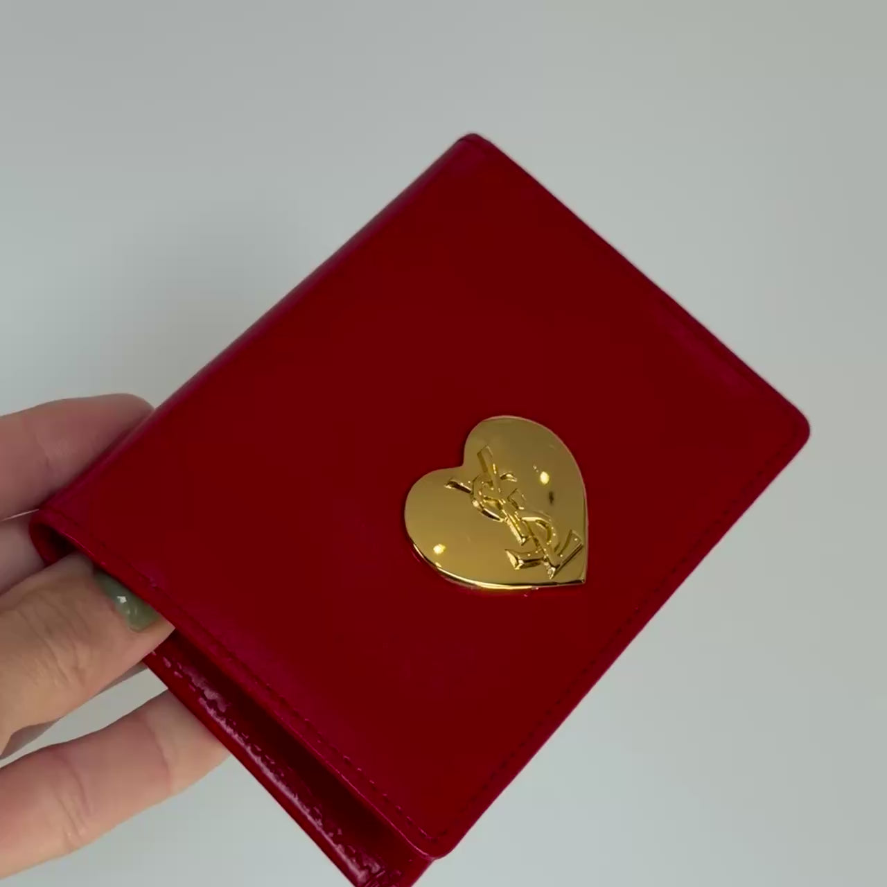Vintage Yves Saint Laurent Heart Cardholder - Queen May
