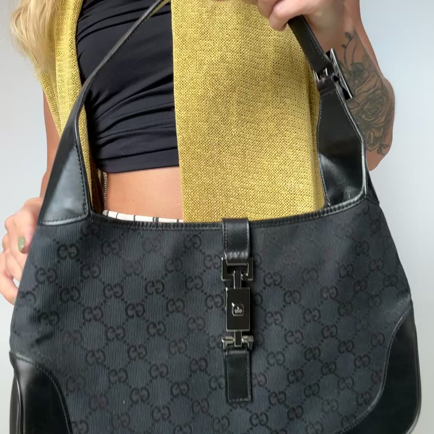Vintage Gucci GG Monogram Jackie Bag - Queen May