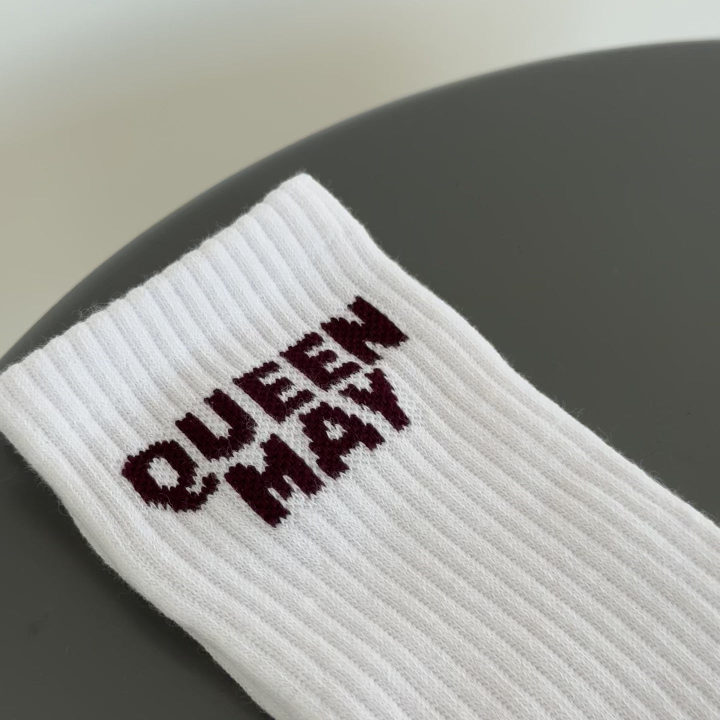 Queen May Jacquard Socks - Queen May