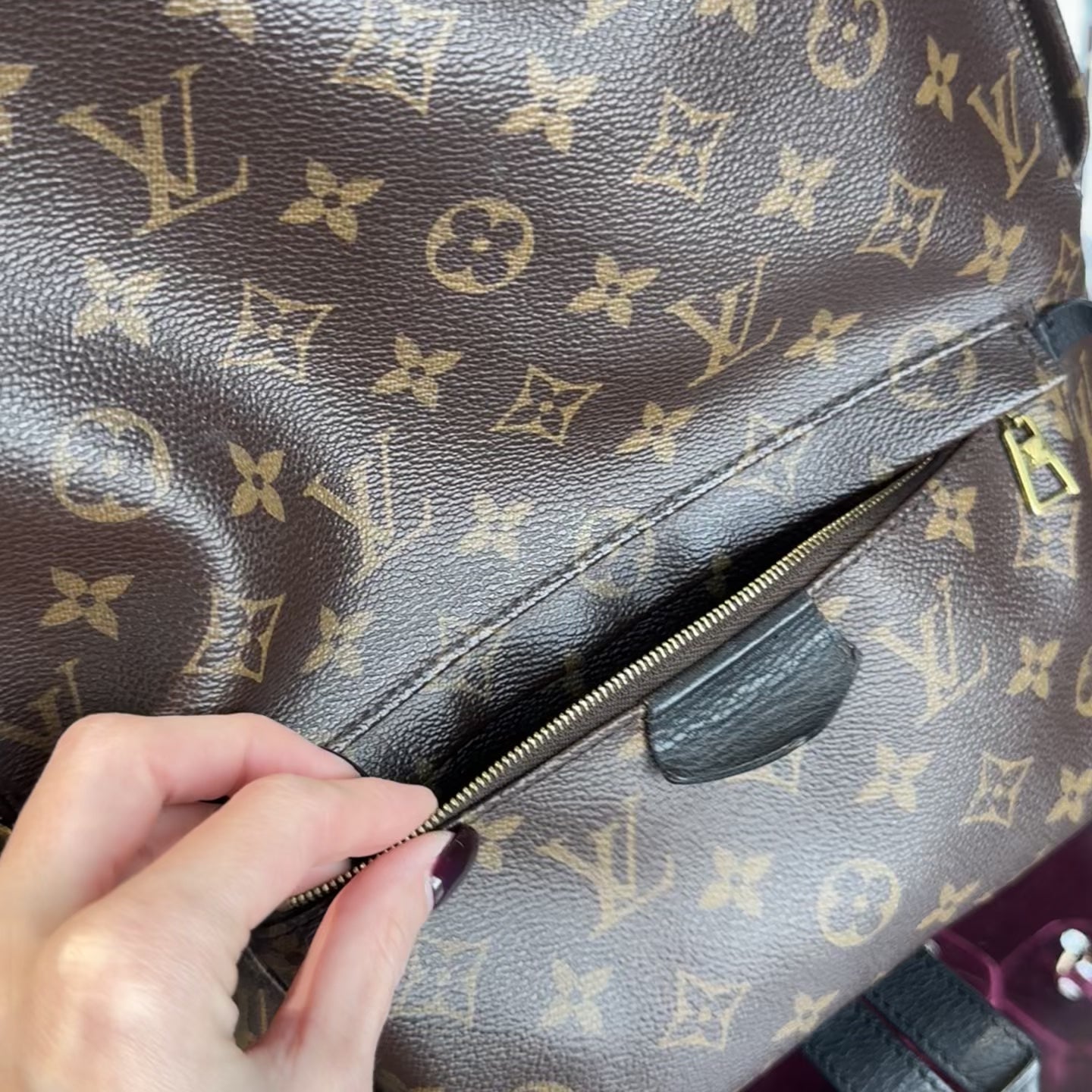 Louis Vuitton Monogram Palm Springs MM Backpack - Queen May