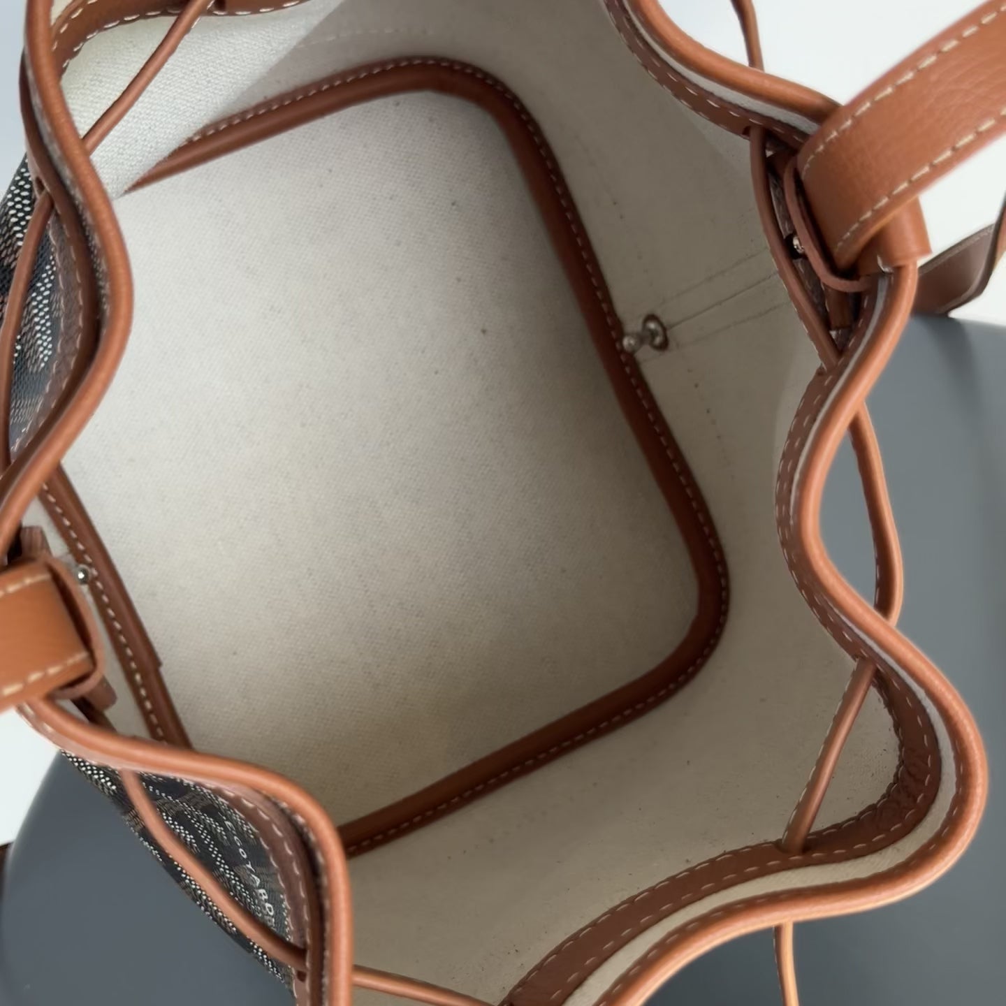 Goyard Petit Flot Bucket Bag Black & Tan - Queen May