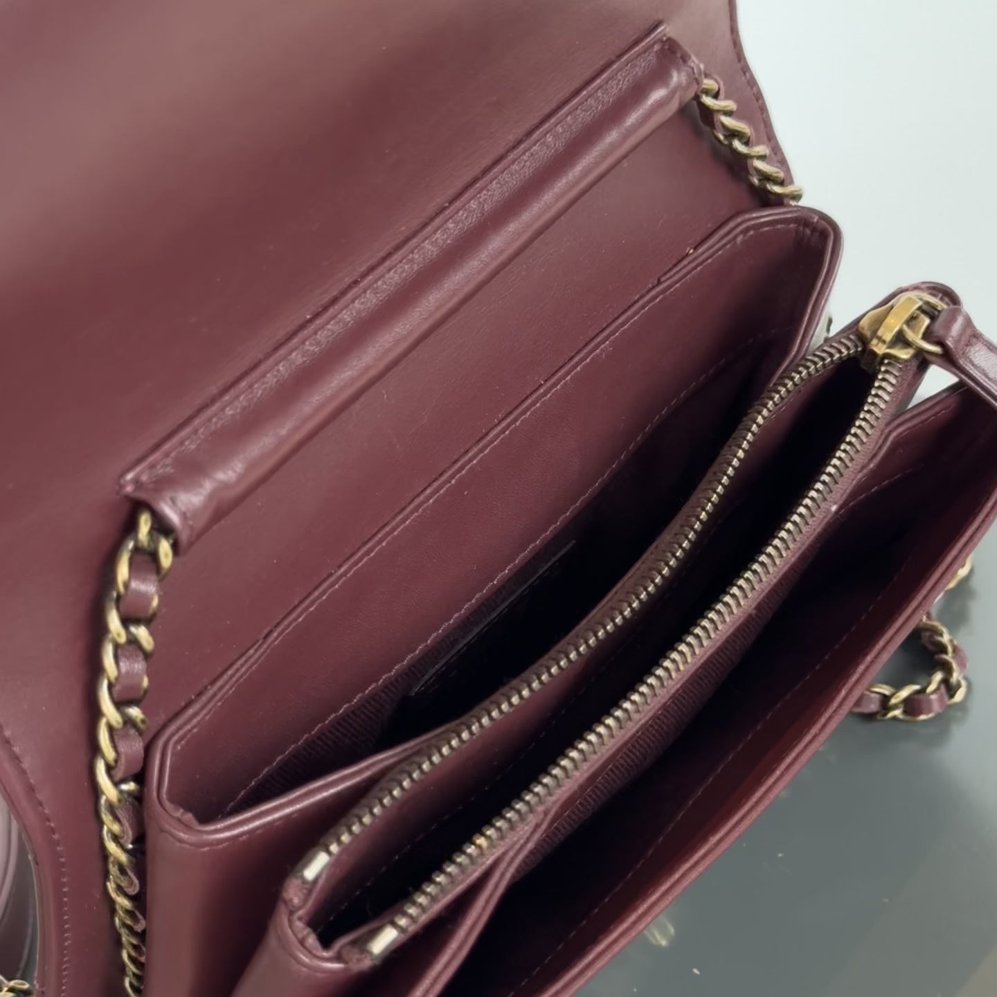 Chanel Art Nouvelle Small Flap Bag Burgundy - Queen May
