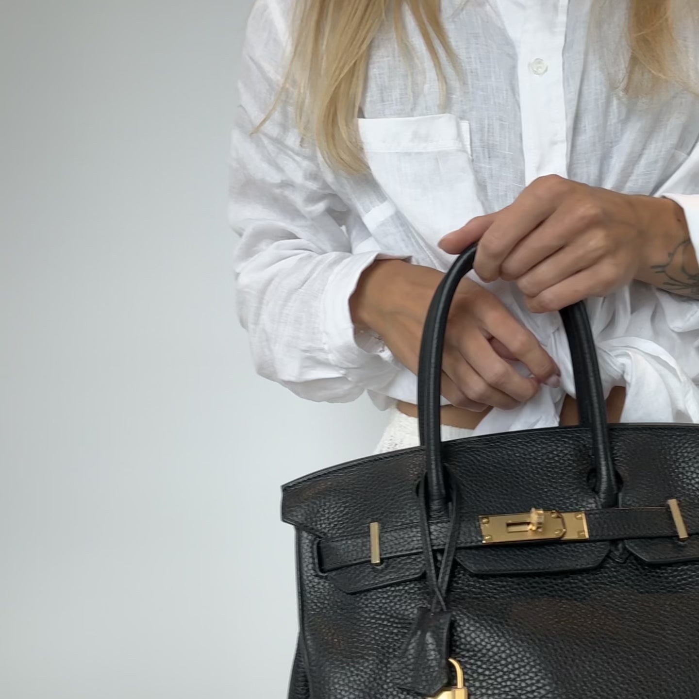 Hermes Birkin 30 Black Togo Gold Gold Hardware 2015 - Queen May