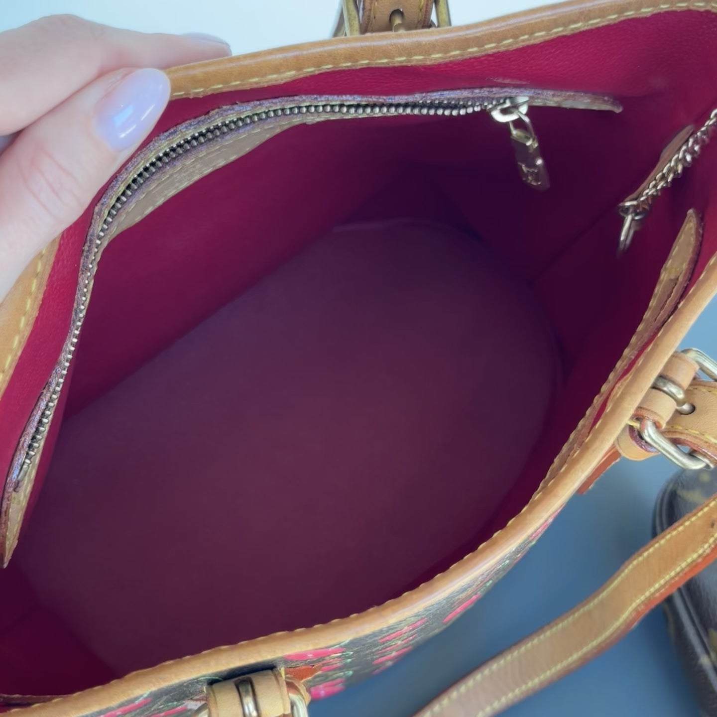Louis Vuitton Takashi Murakami Cerises Bucket Bag With Pouch - Queen May