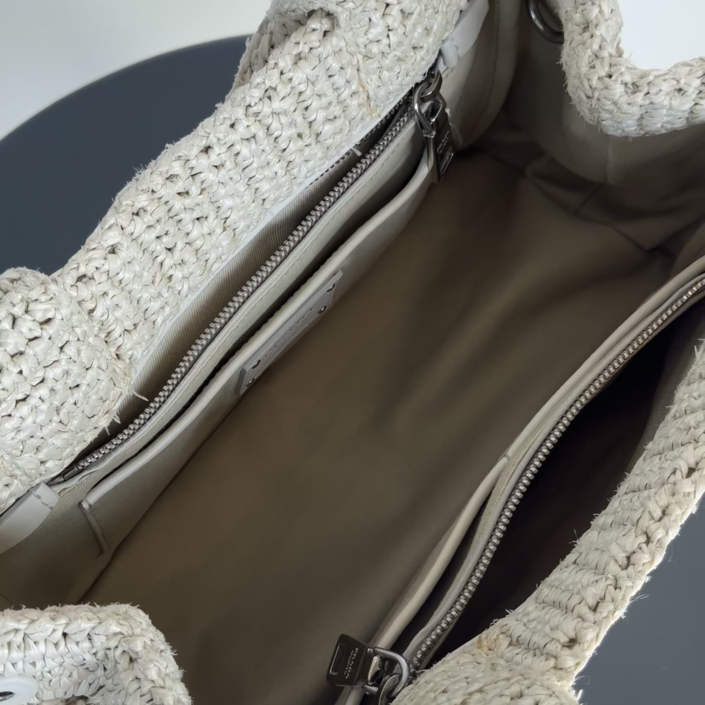 Prada Canapa Raffia Tote - Queen May