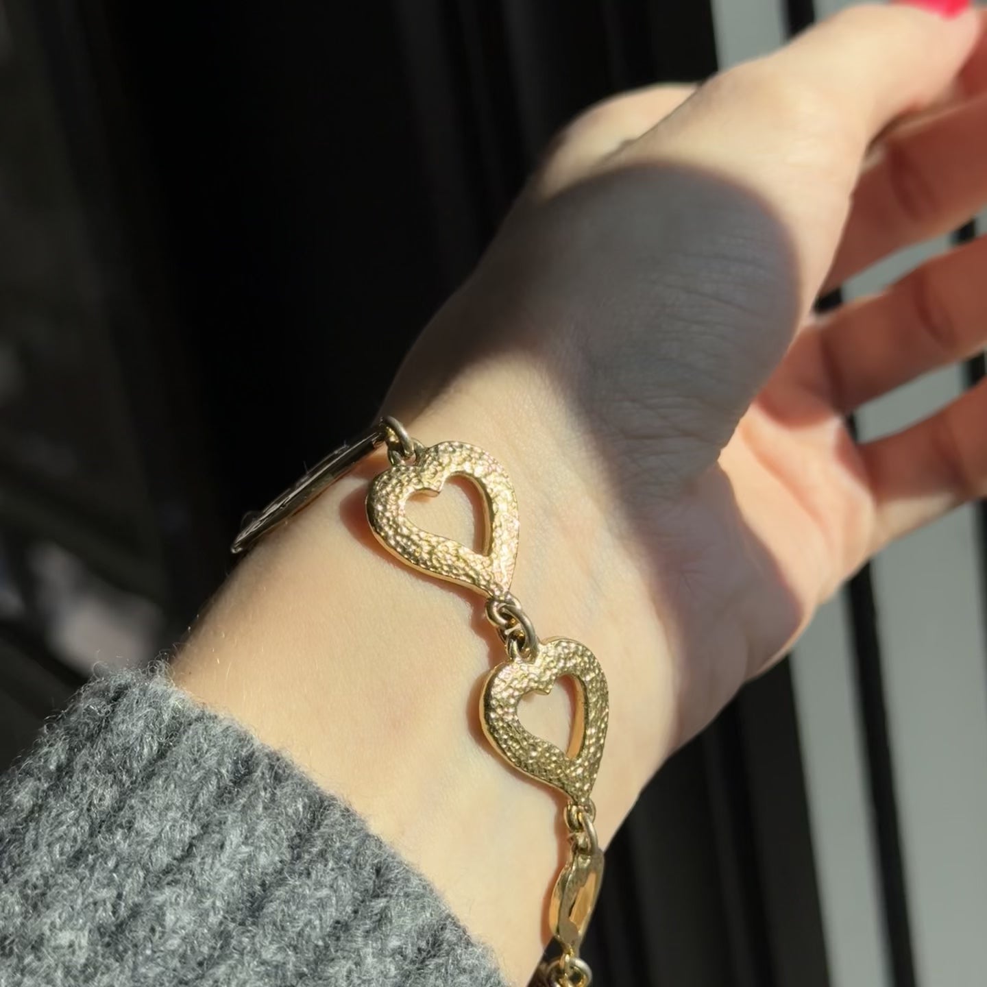 Vintage YSL Logo Heart Bracelet - Queen May