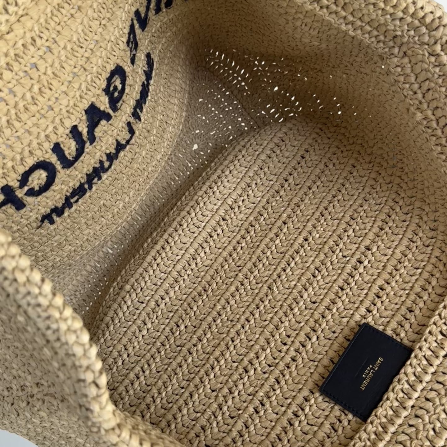 Saint Laurent Raffia Rive Gauche Tote - Queen May