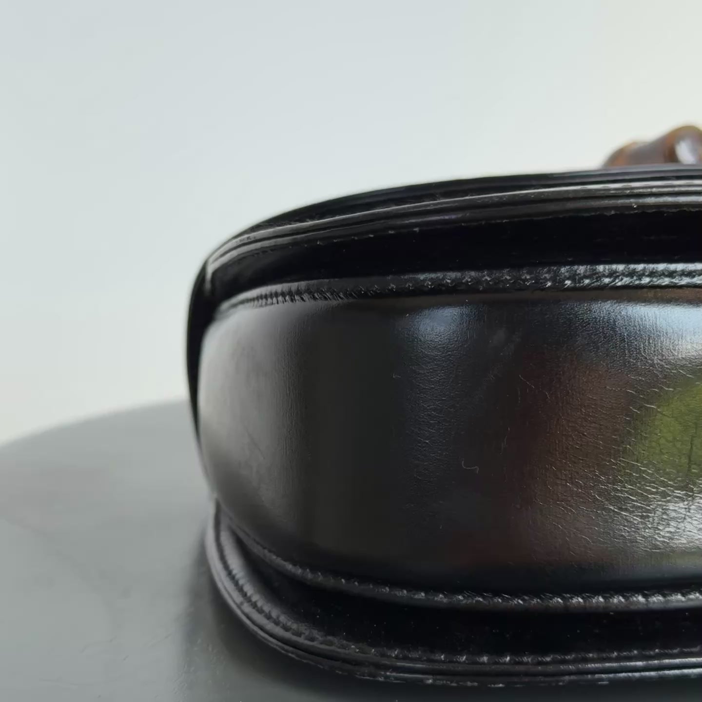 Vintage Gucci Bamboo Top Handle With Mirror - Queen May